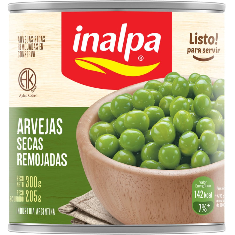 Arvejas Secas Inalpa Remojadas 300 G