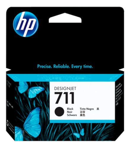 Cartucho De Tinta Hp 711 Negro Cz129a Plotter T120 T520
