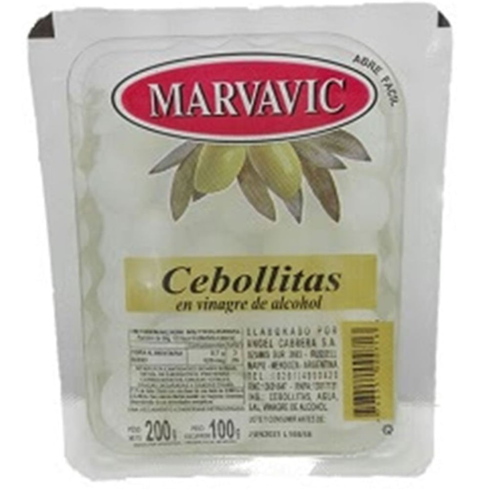 Cebollitas blancas Marvavic 100 grs