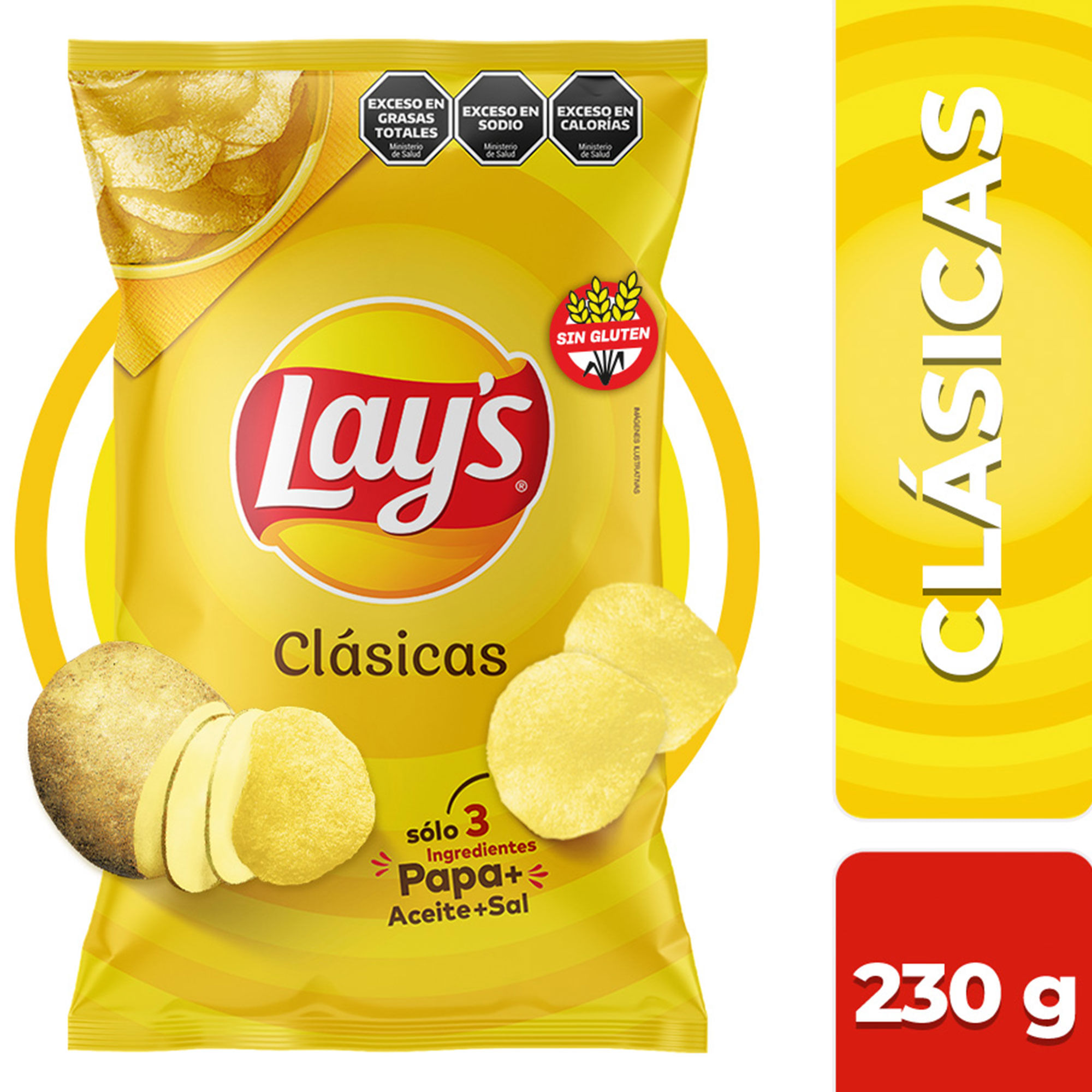 Papas Fritas Lays Clásicas 230 G