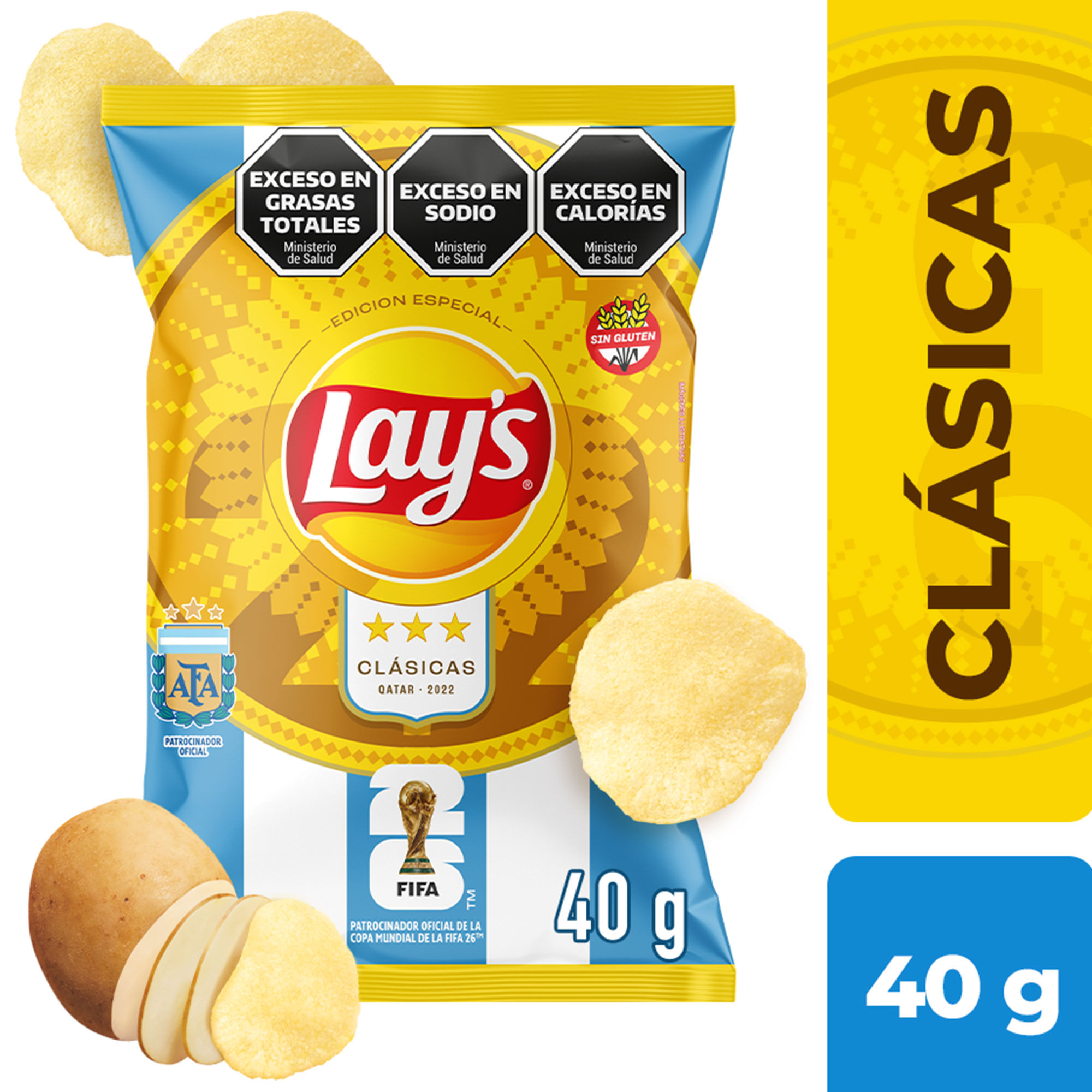 Papas fritas Lays clásicas 40 g.
