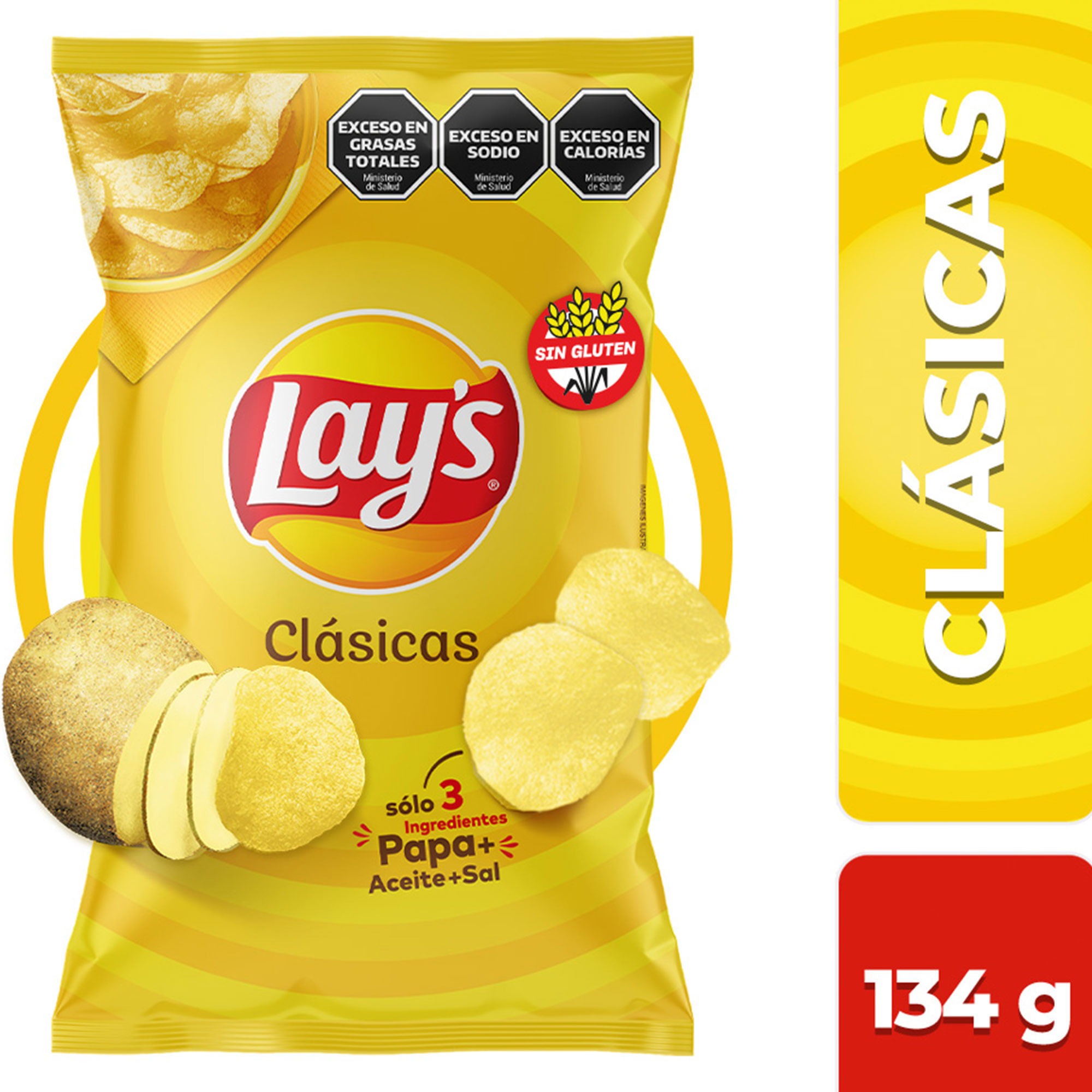 Papas Fritas Lays Clásicas 134 G