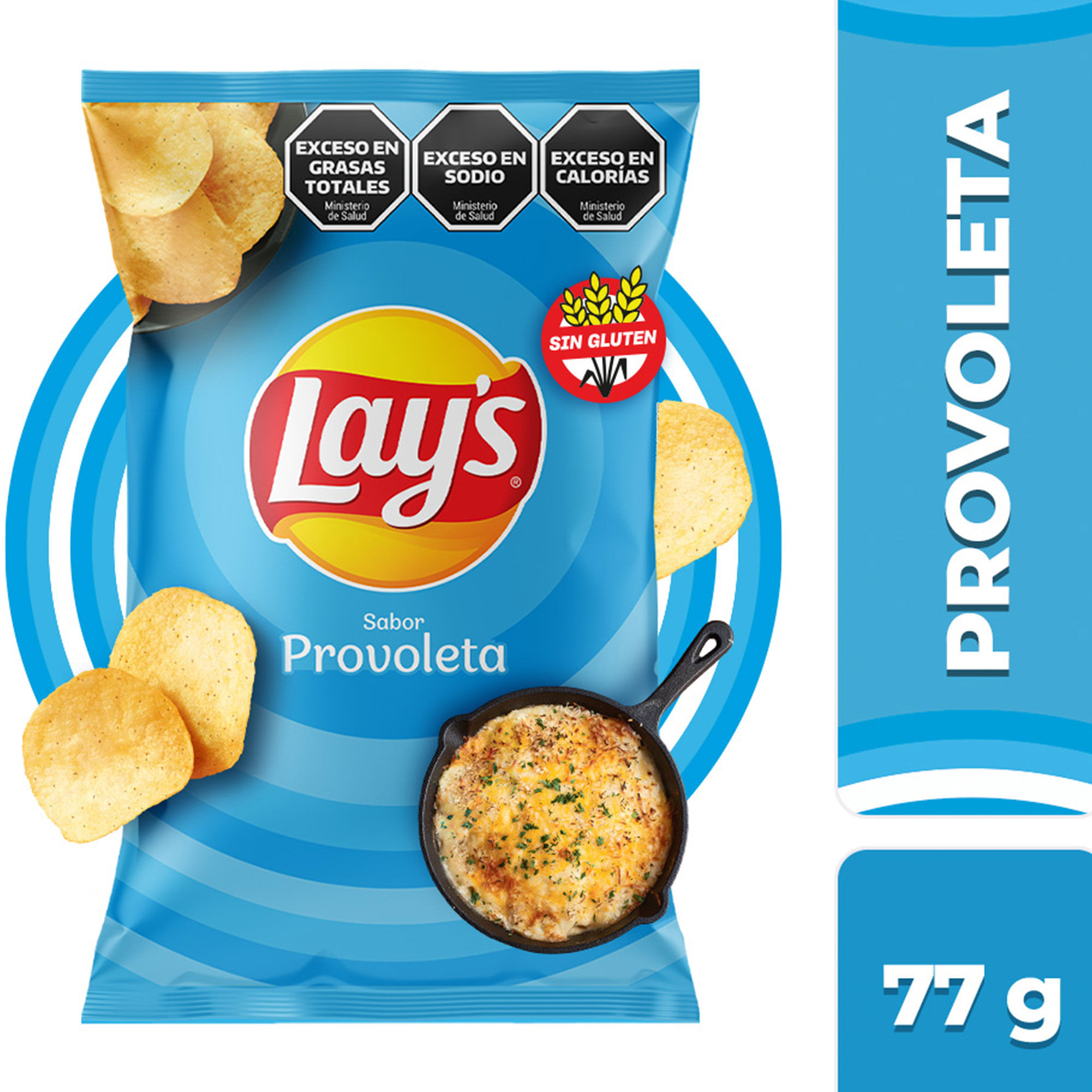 Papas fritas Lays sabor provoleta 77 g.