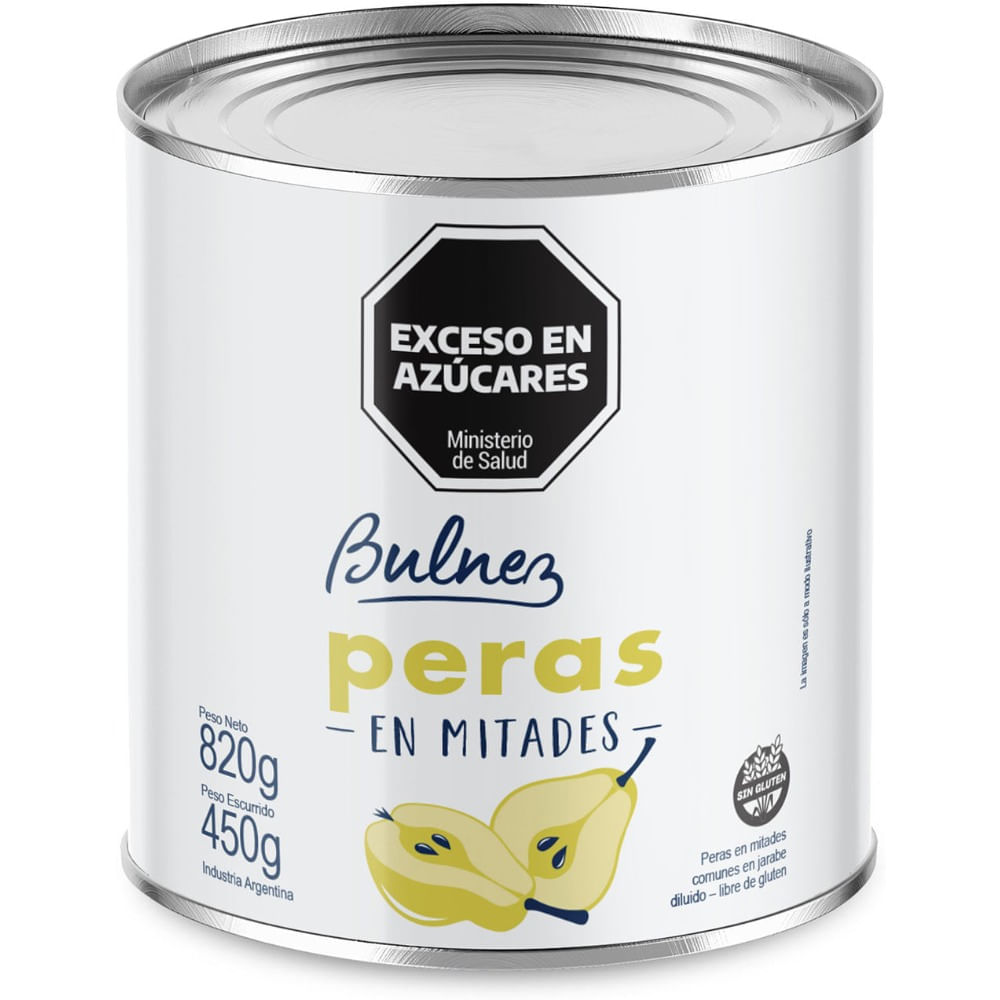 Peras en mitades Bulnez 820 grs