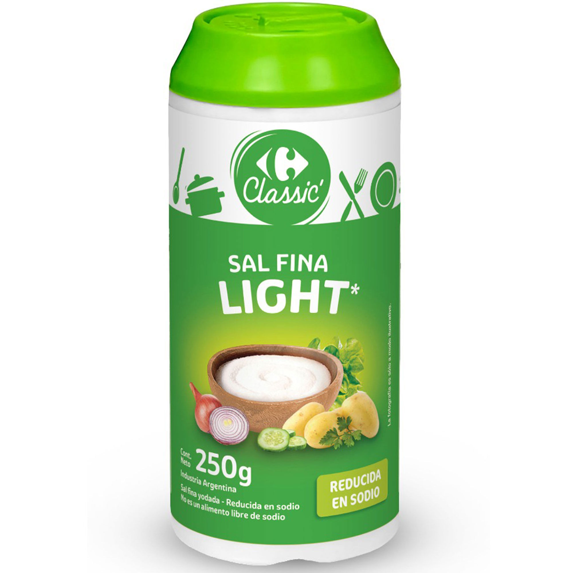 Sal fina light Carrefour Classic 250 grs