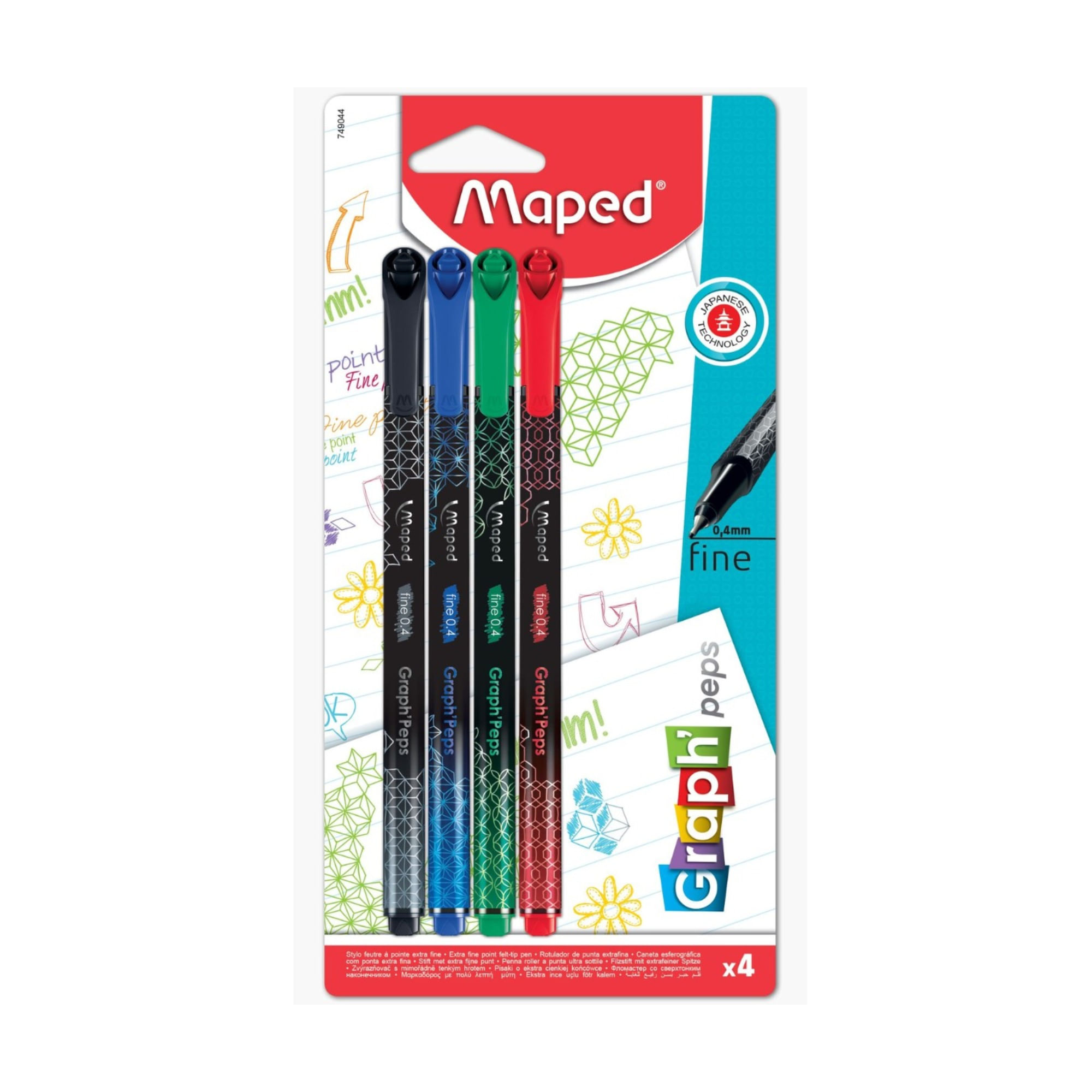 Microfibra Maped graph peps decoradasx 4 uni