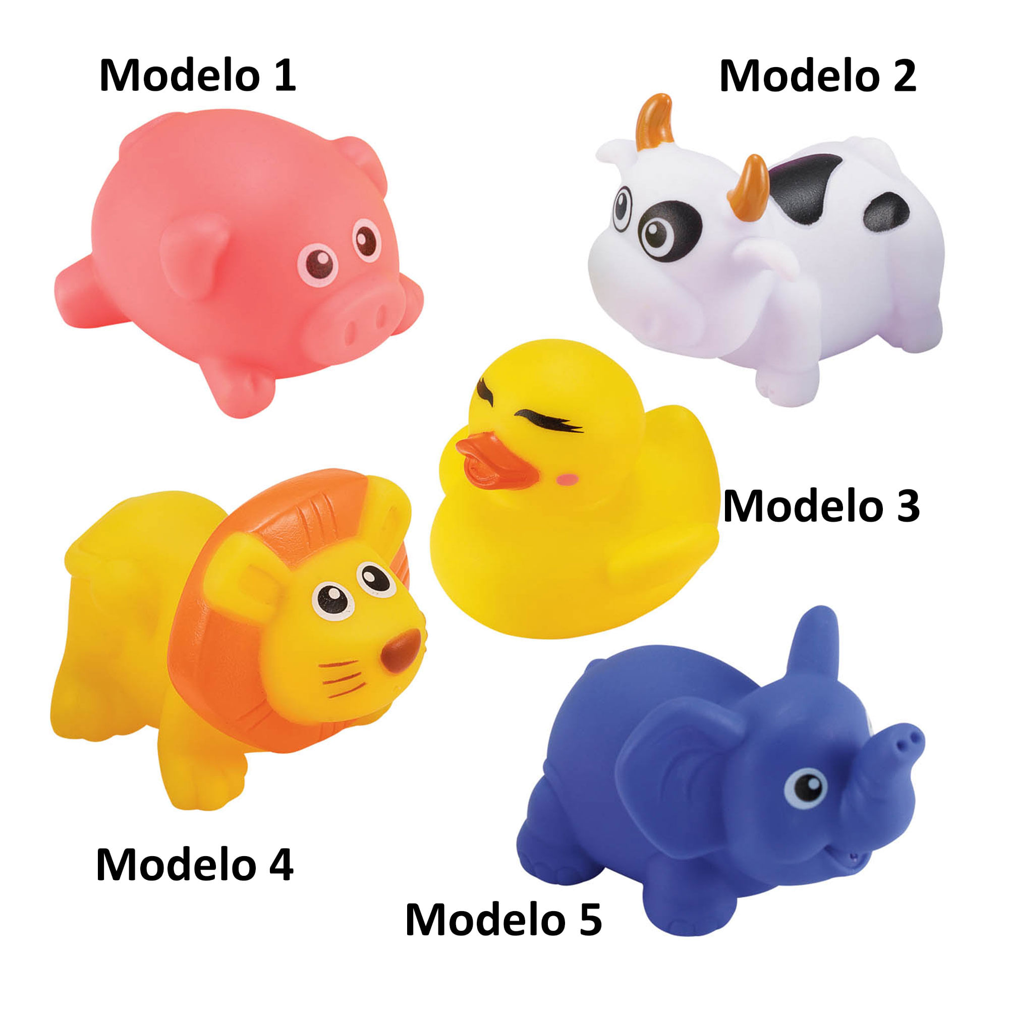 Set tubo animal bañera 2 modelos surtidos