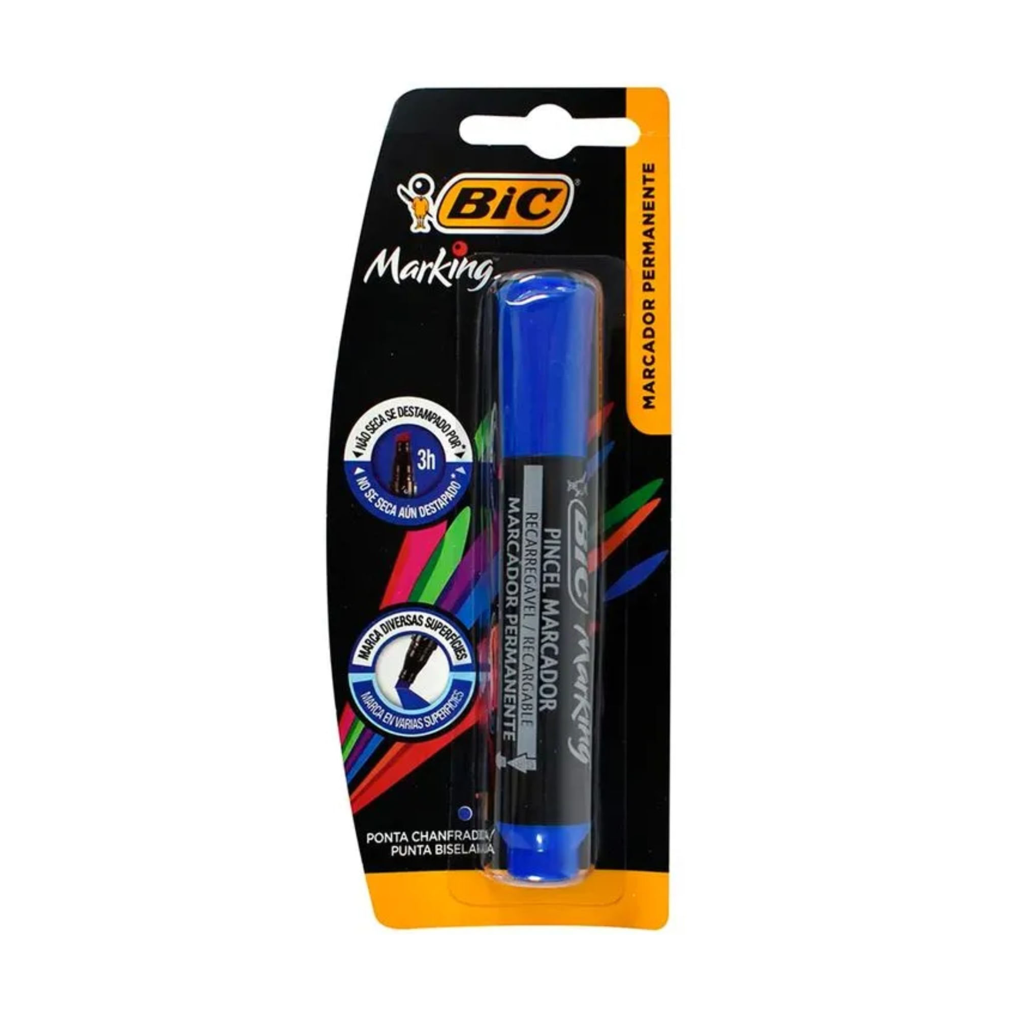 Marcador permanente Bic marking azul x 1 uni