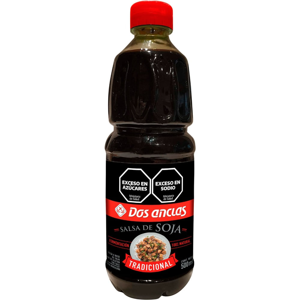 Salsa de soja Dos Anclas libre de gluten 500 ml.