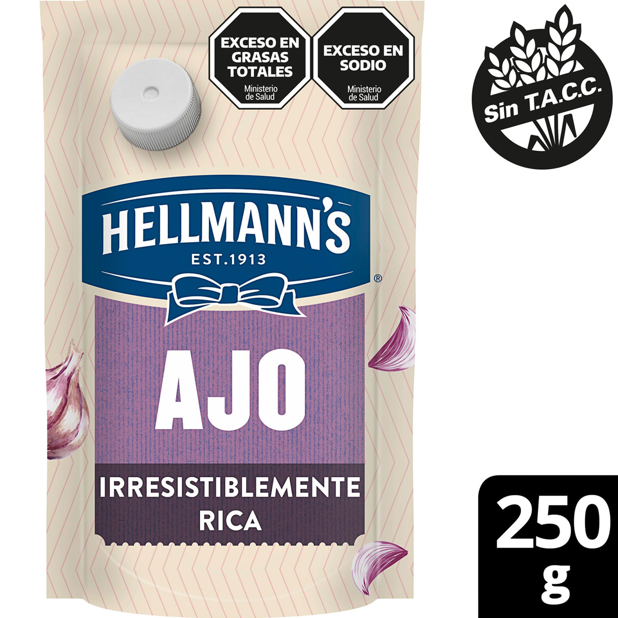 Mayonesa Con Ajo Hellmanns 250 G