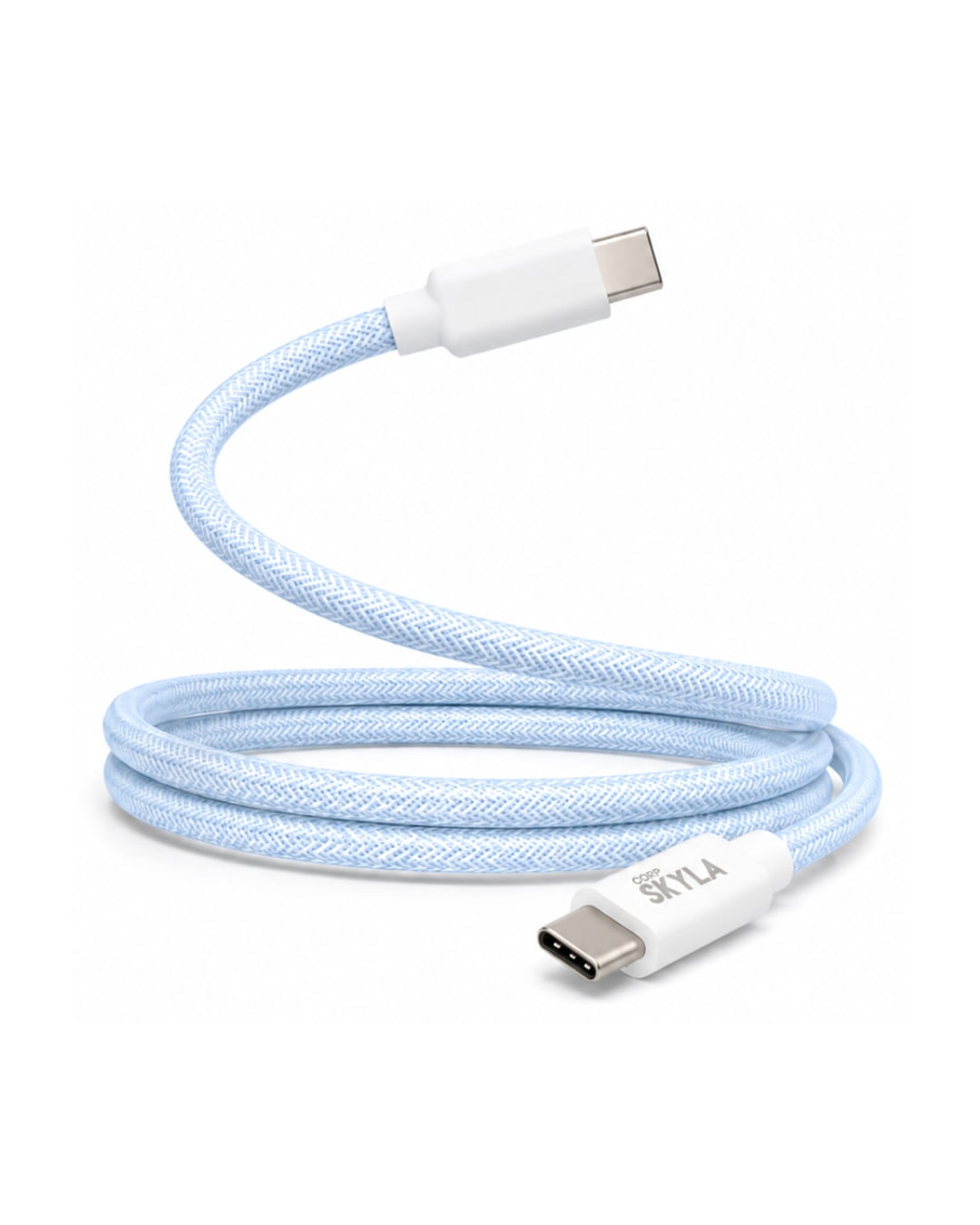 Cable Mallado C A C Carga RáPida 1m Color Azul
