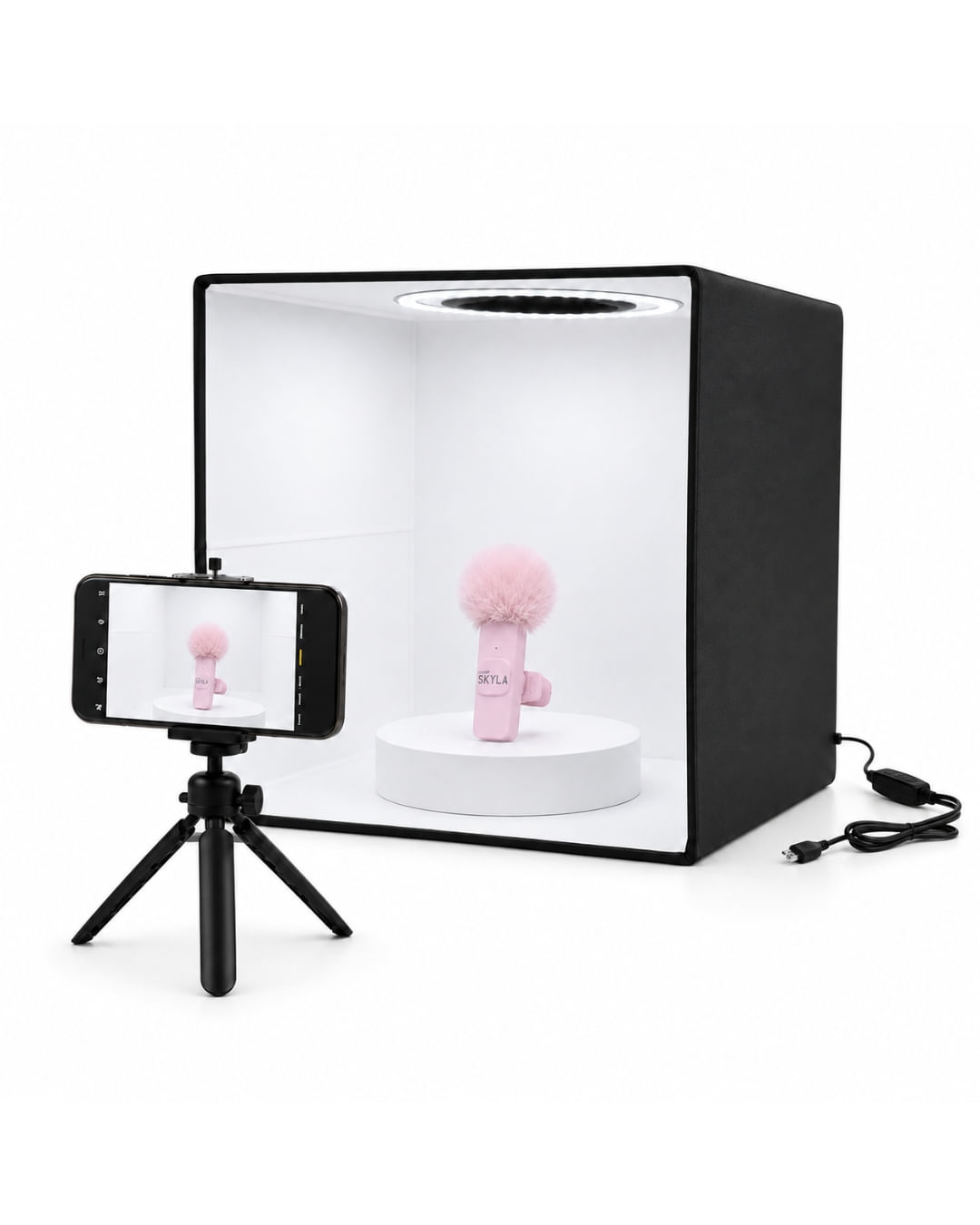 Caja / Cabina De Luz Para FotografíA De 30 X 30 Cm Con 112 Led