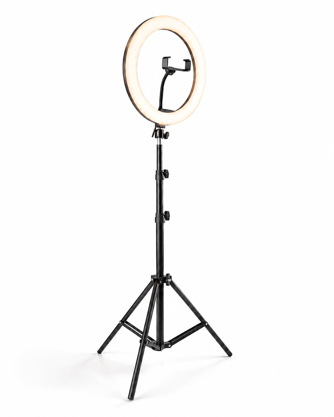Aro De Luz Led Tri Color + Trípode 26cm 2.1mt Soporte Selfie Negro Rgb