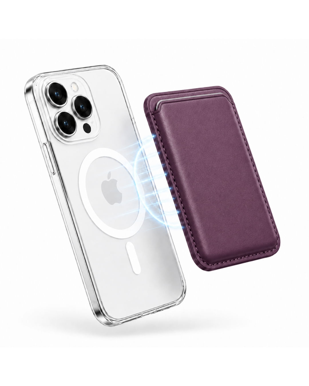 Billetera / Wallet MagnéTica Compatible Con Iphone Color Violeta