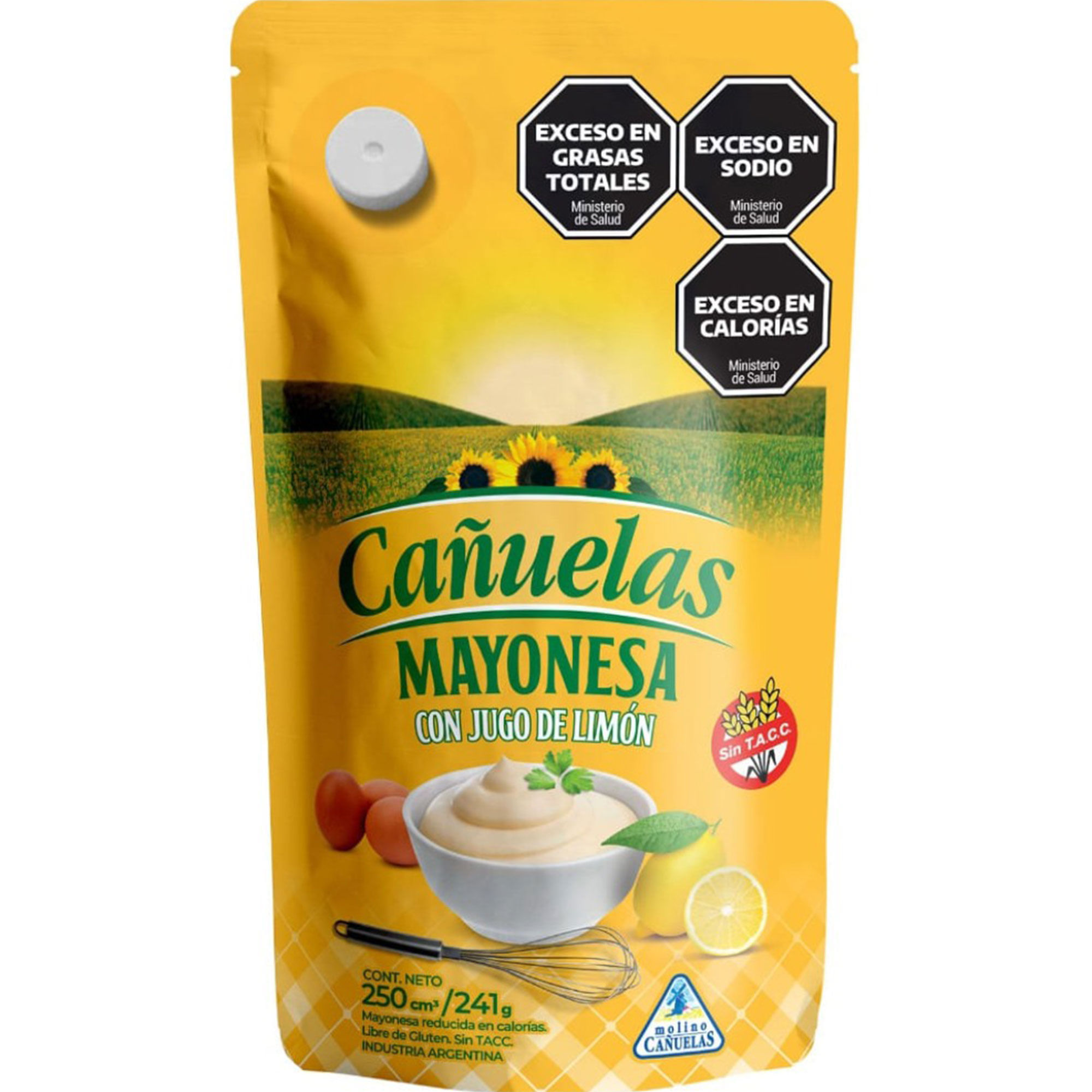 Mayonesa Cañuelas Con Jugo De Limón 250 Ml