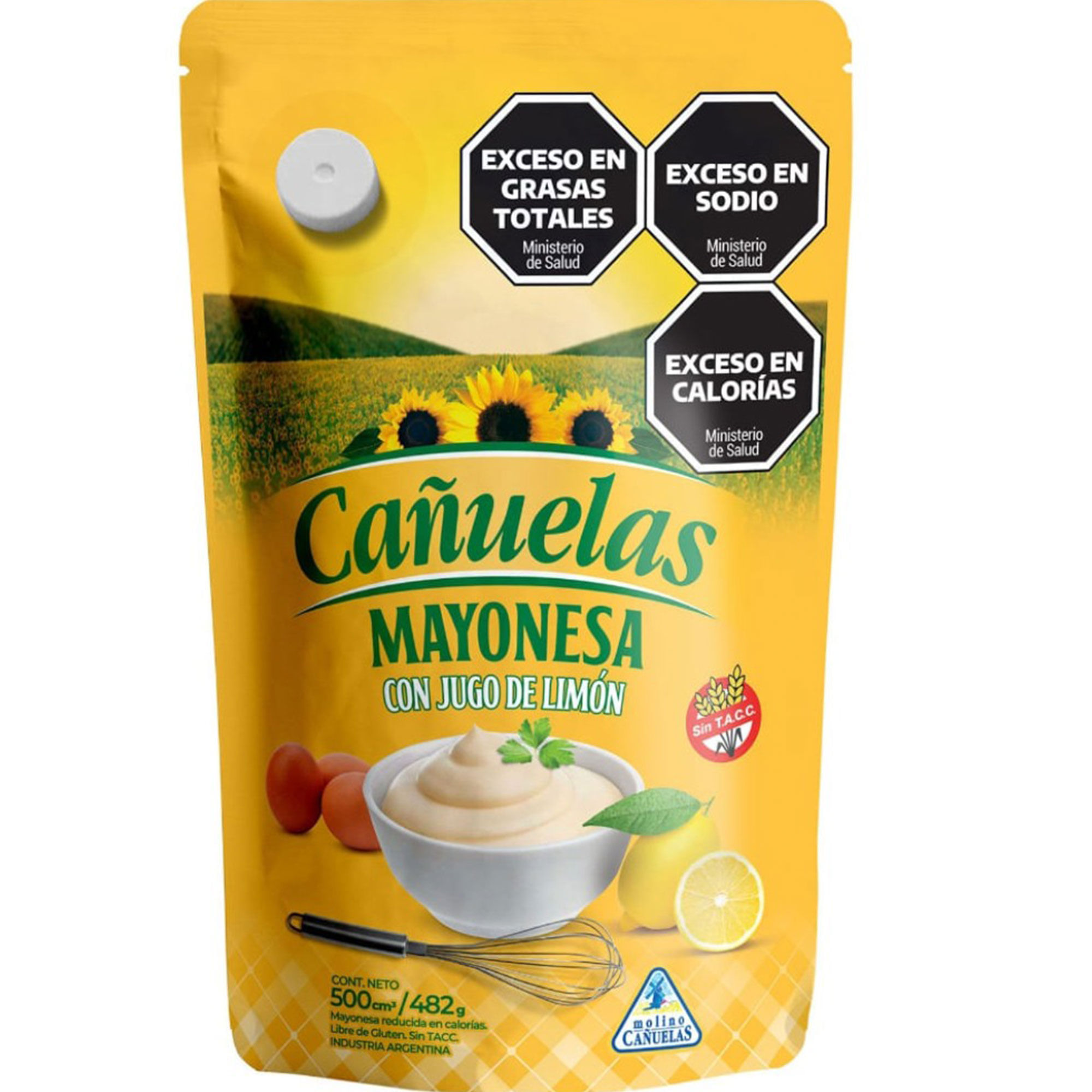 Mayonesa Cañuelas Con Jugo De Limón 500 Ml