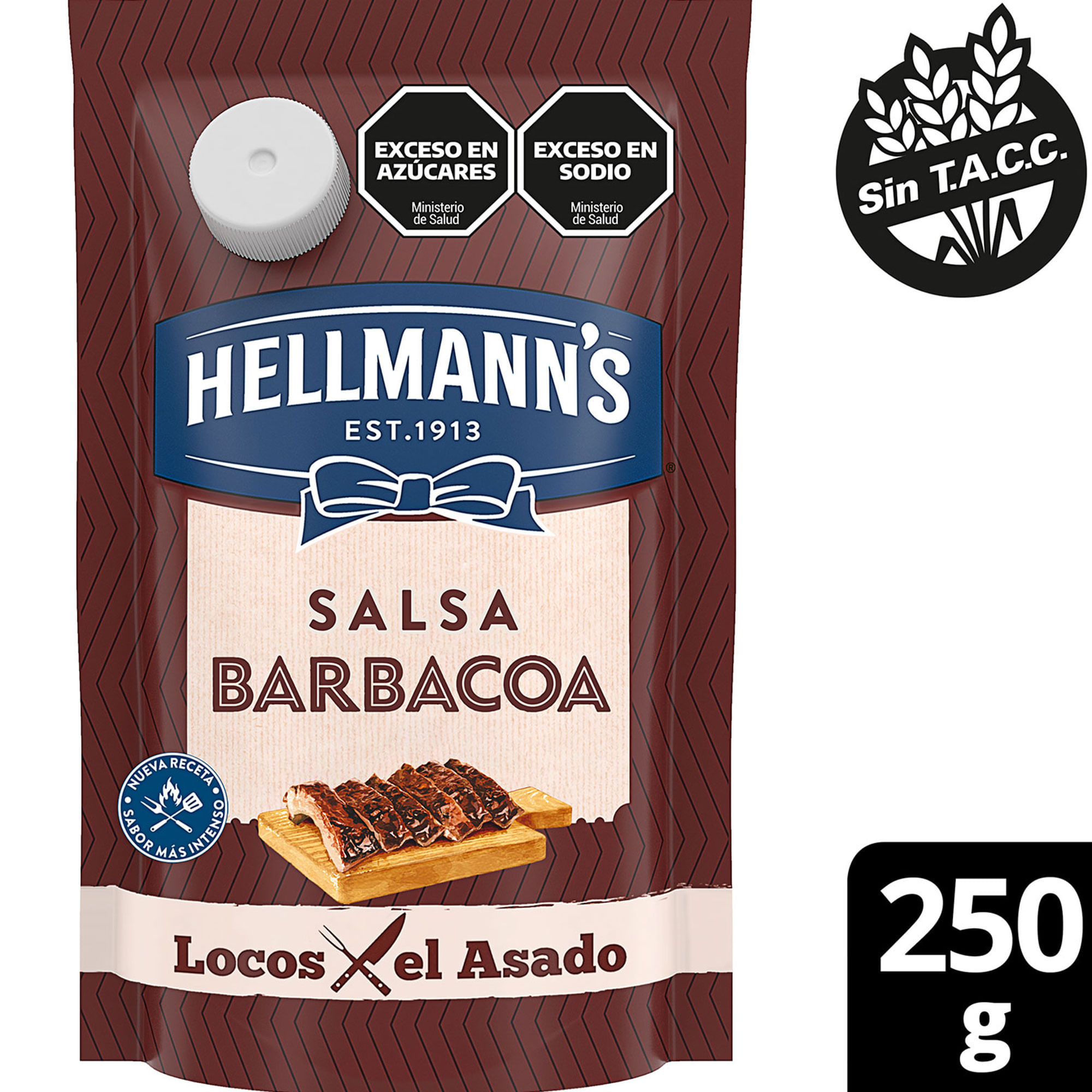 Salsa barbacoa Hellmanns dp 250 grs