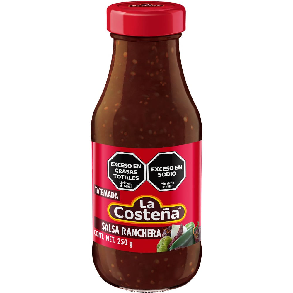 Salsa ranchera La Costeña en botella 250 grs