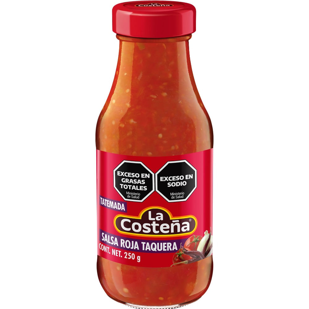 Salsa taquera La Costeña en botella 250 grs