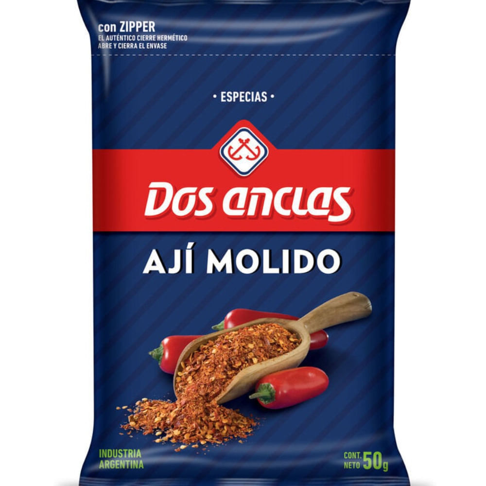 Ají molido Dos Anclas 50 g.