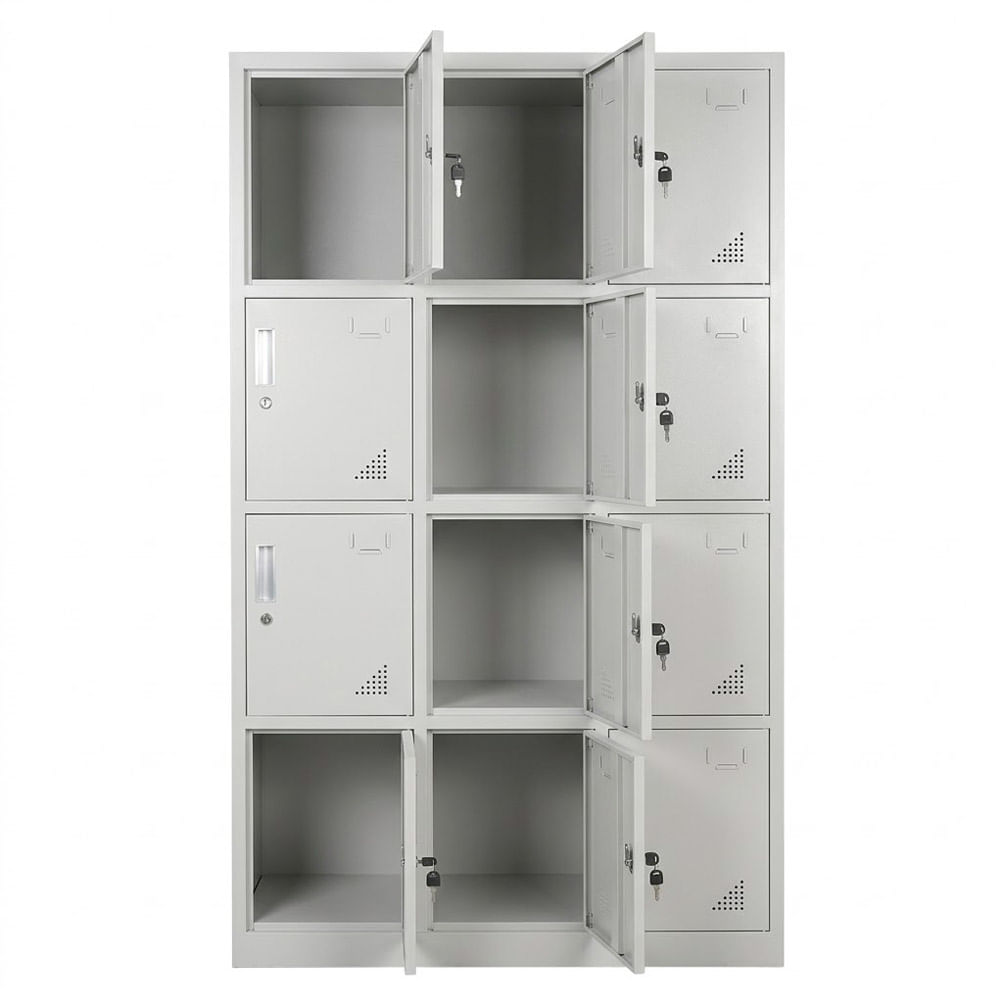 Locker Metalico GADNIC 12 Puertas Seguridad Acero Guardado