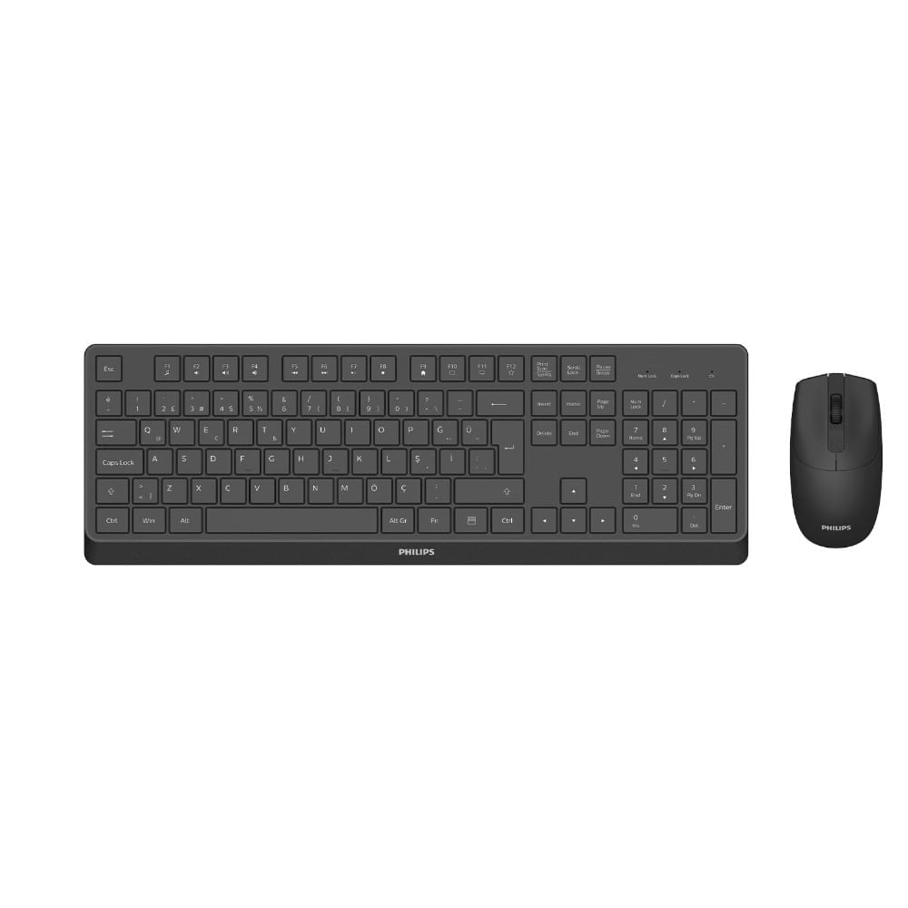 Combo inalámbrico teclado y mouse Philips serie 3000 1600DPI 10