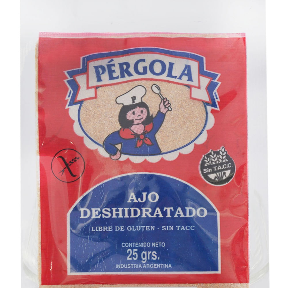 Ajo en polvo Pergola 25 g. sin TACC