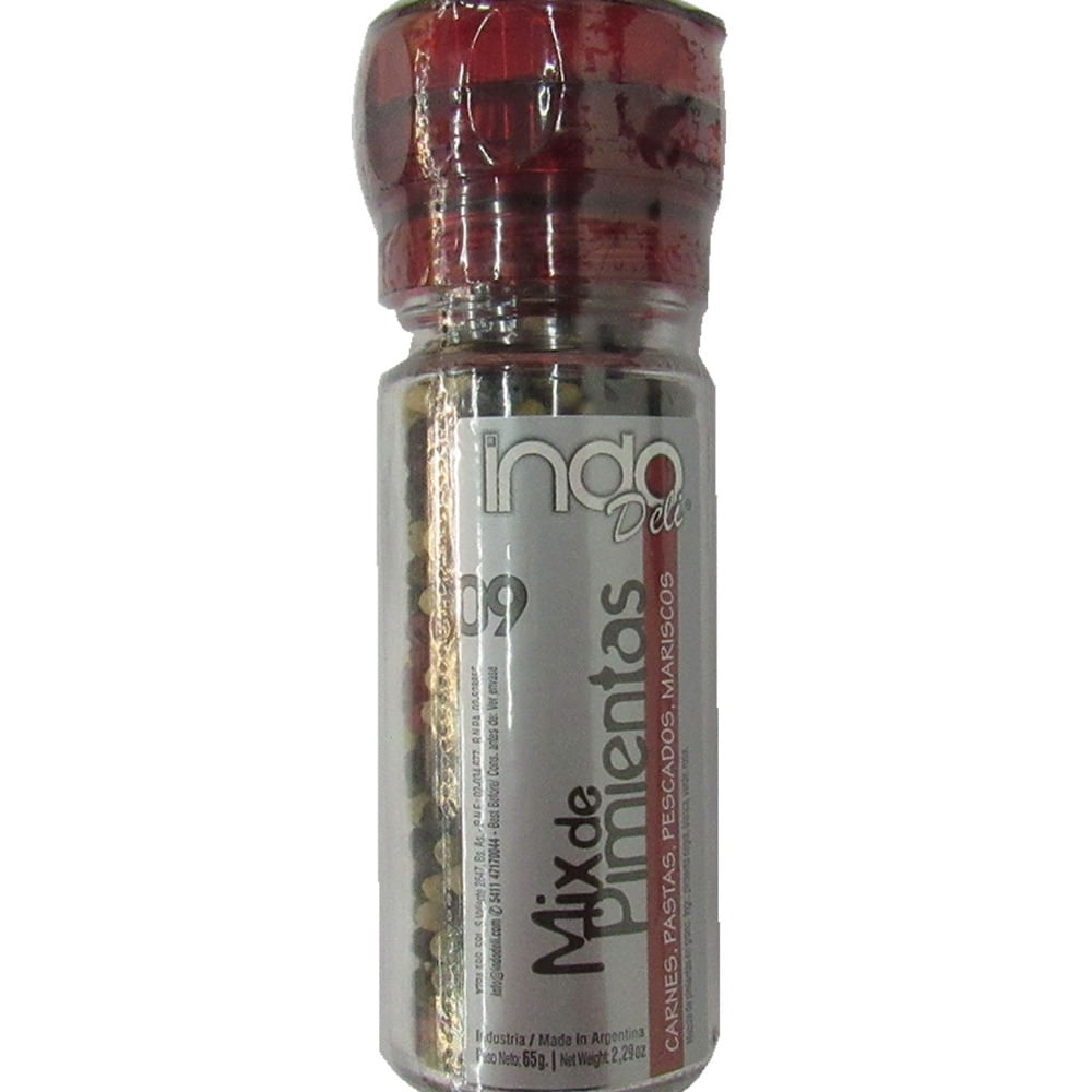 Molinillo mix de pimientas Indo Deli 65 g.