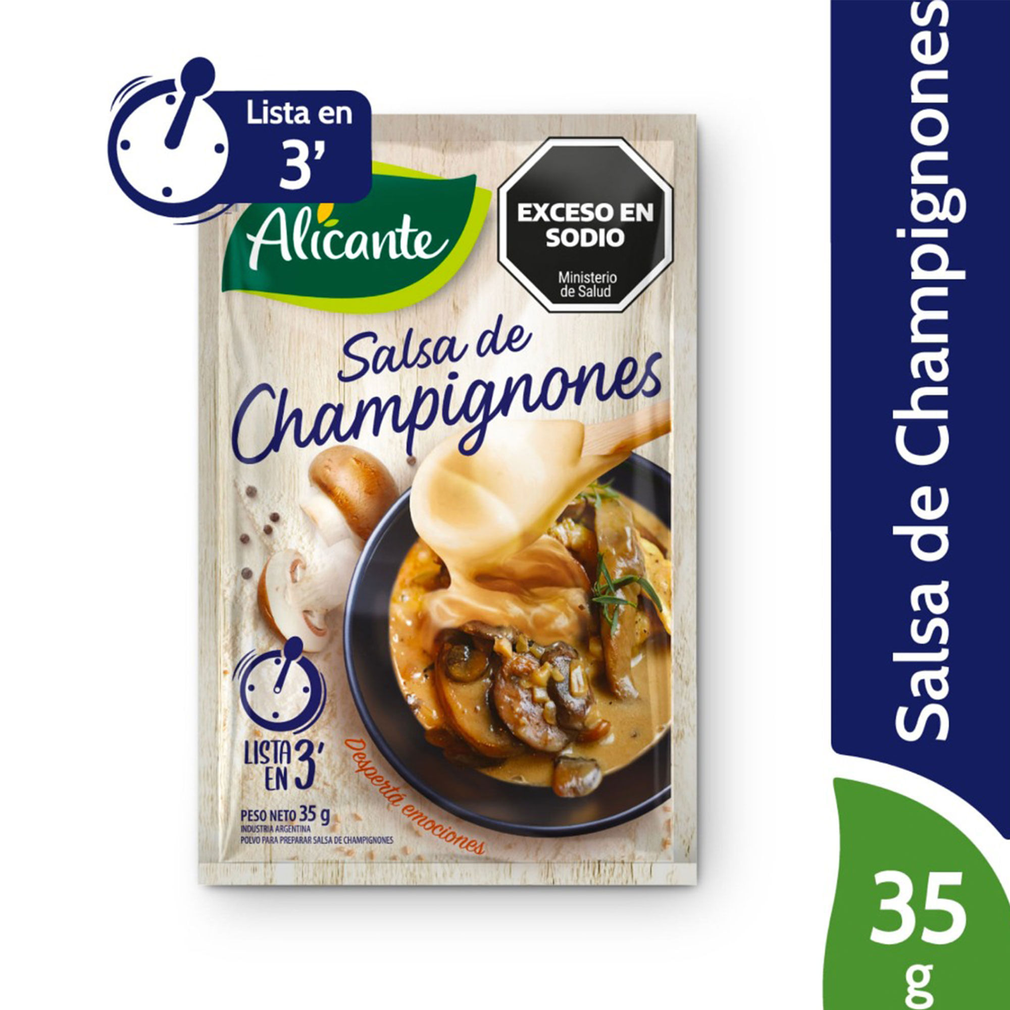 Salsa champignones Alicante sobre 35 g.