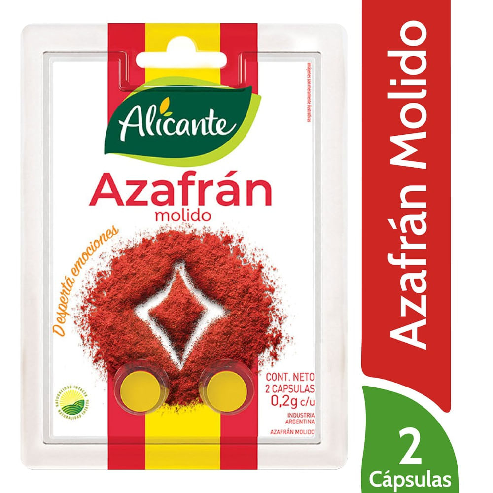 Azafrán Alicante blister x 2 uni