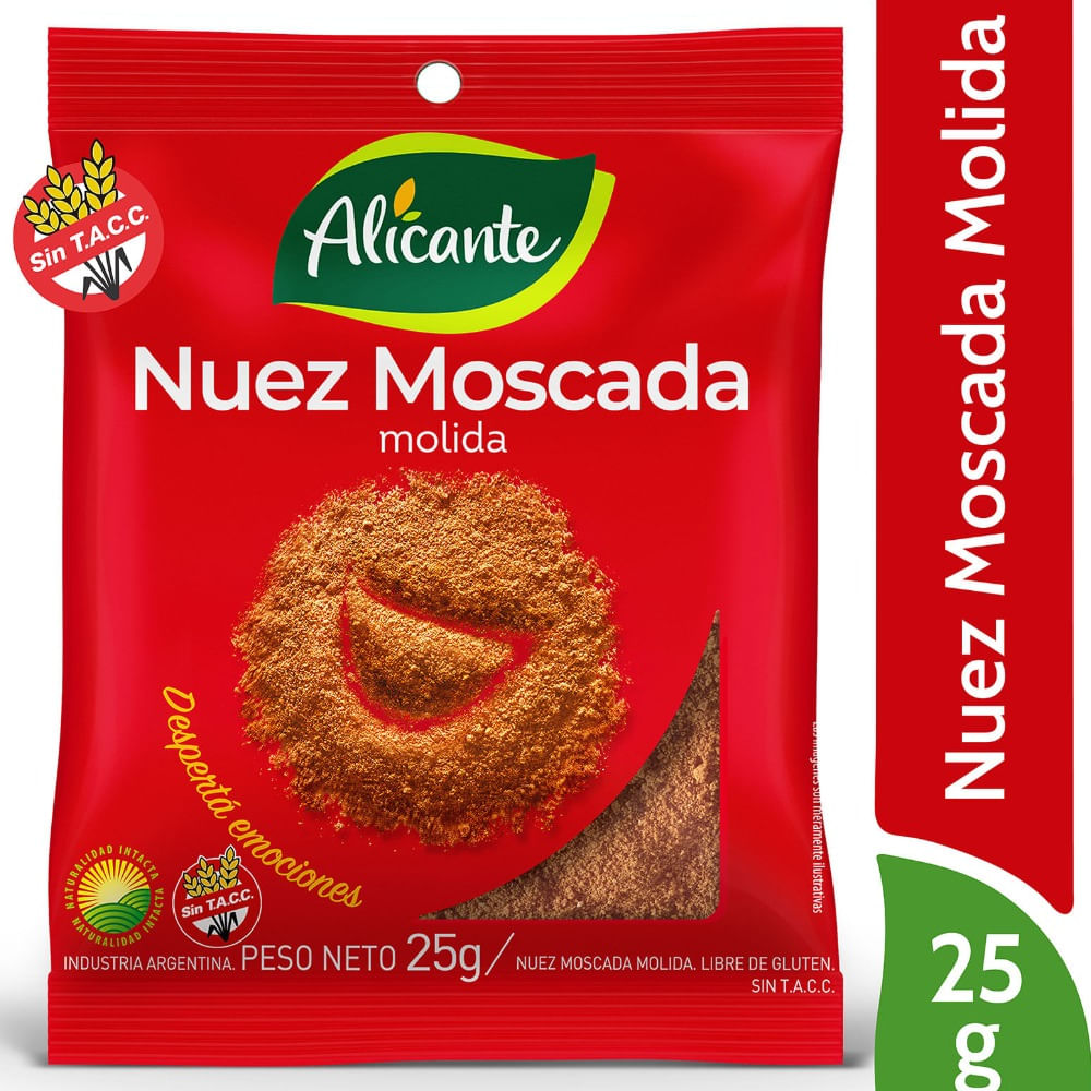 Nuez Moscada Molida Alicante 25gr