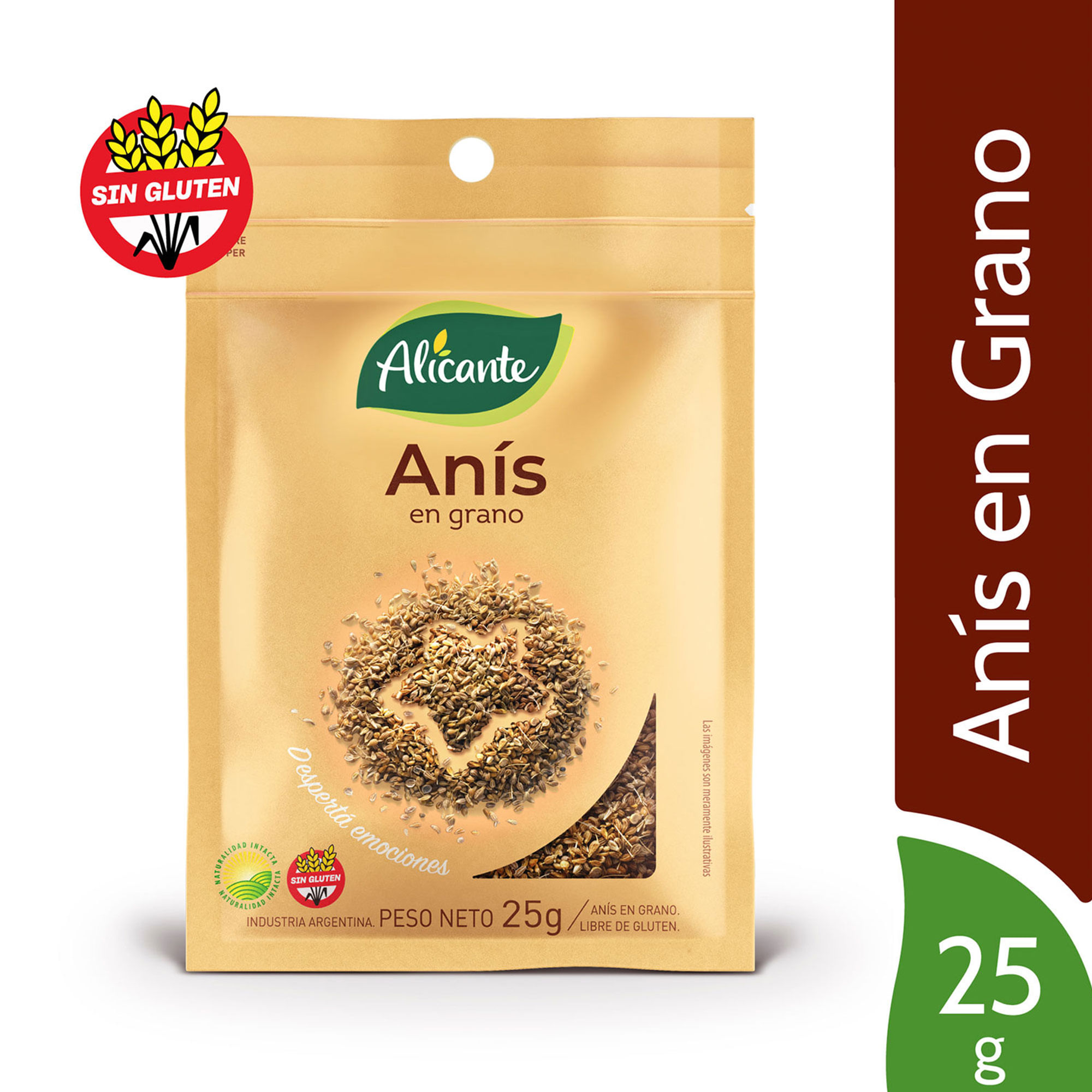 Anis en grano Alicante sobre 25 g.