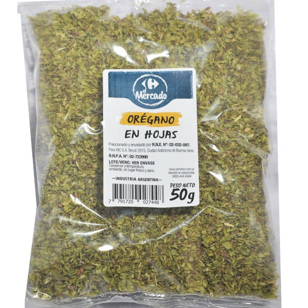 Orégano El Mercado 50 g.