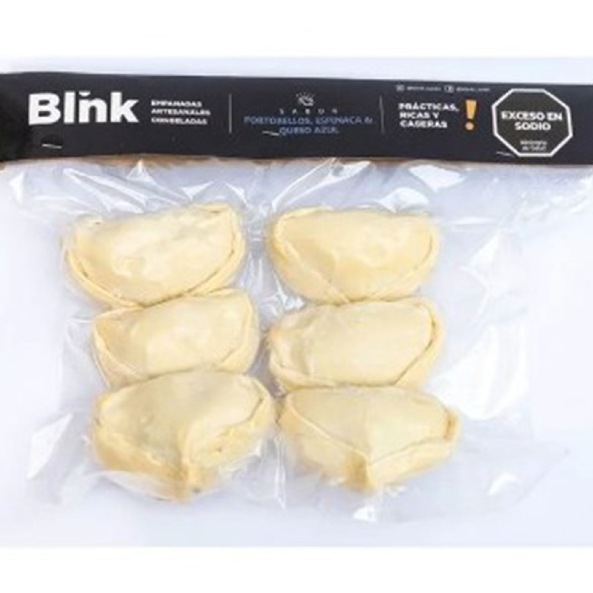 Empanadas de portobello espinaca y queso azul Blink 6 uni