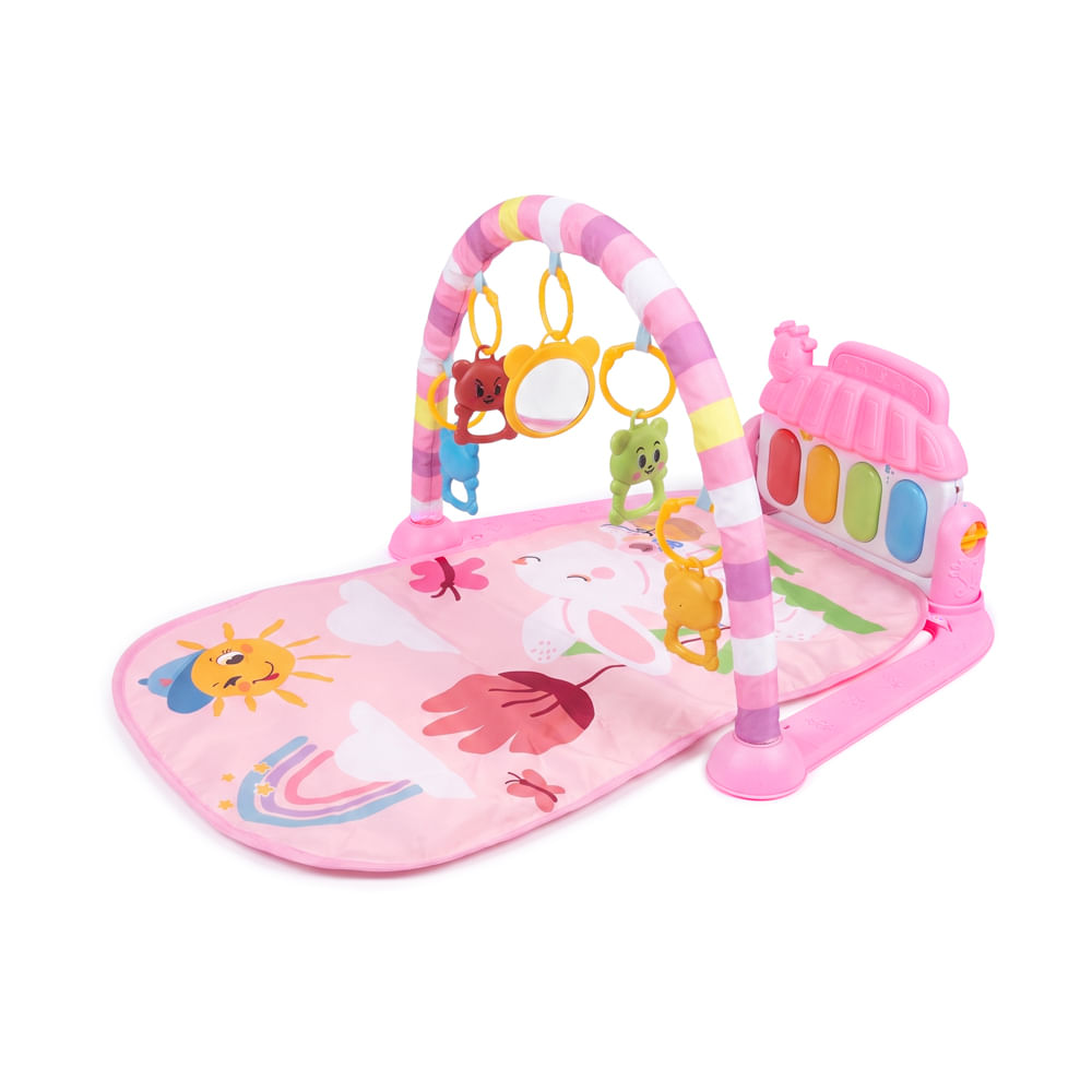 Gimnasio Piano para bebes Bebesit Conejo Rosa