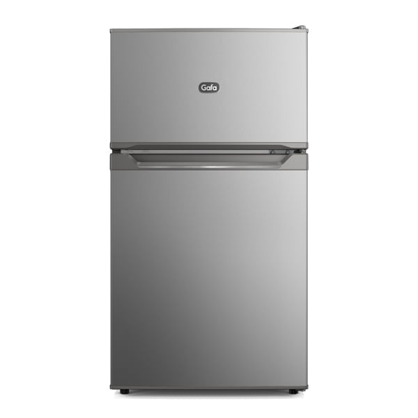 Mini Heladera Duplex Gafa 85l Frost Top Freezer Plata Hgmdp1p