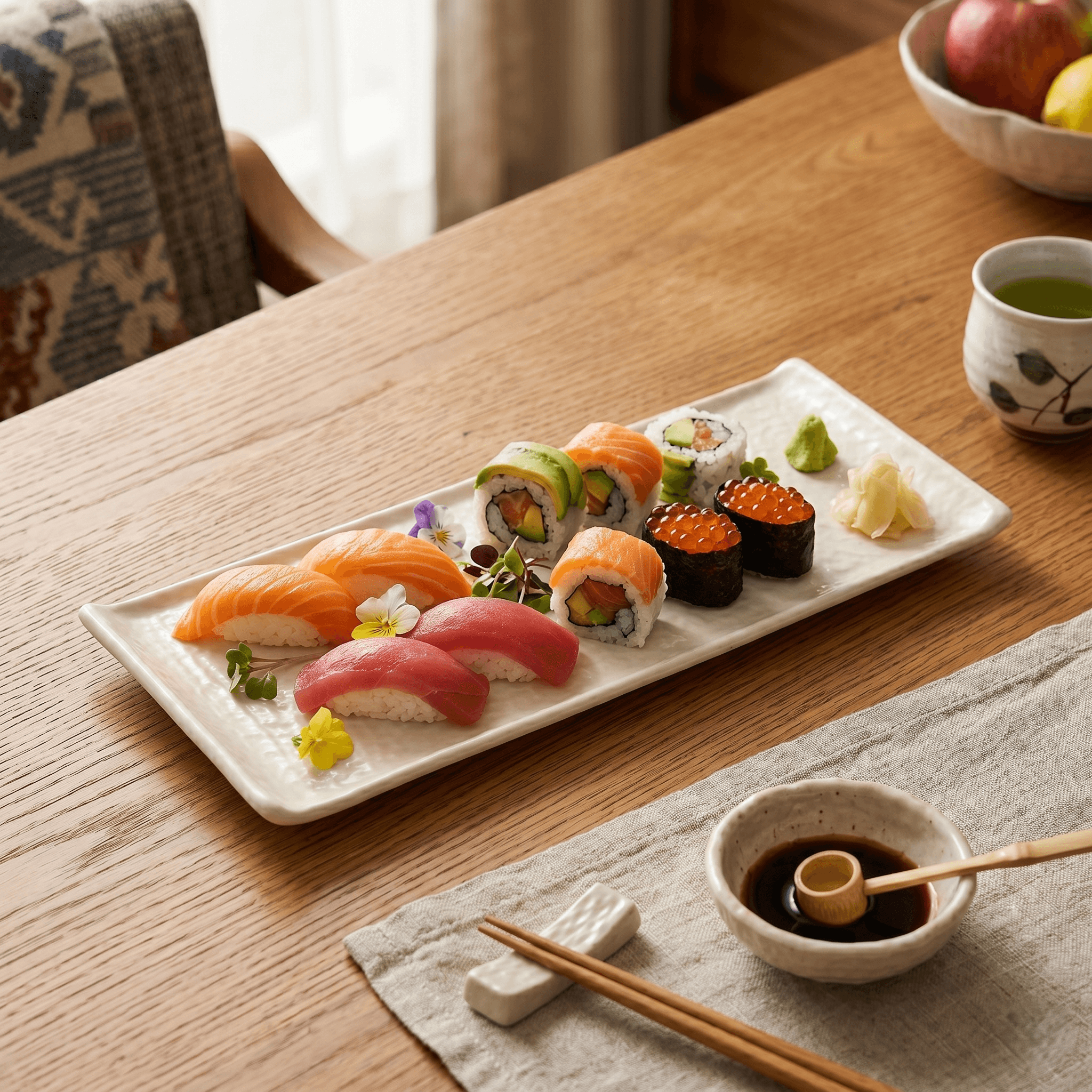 Bandeja Plato Sushi Picadas Cerámica Texturada 33 x 12 cm Organic Aston