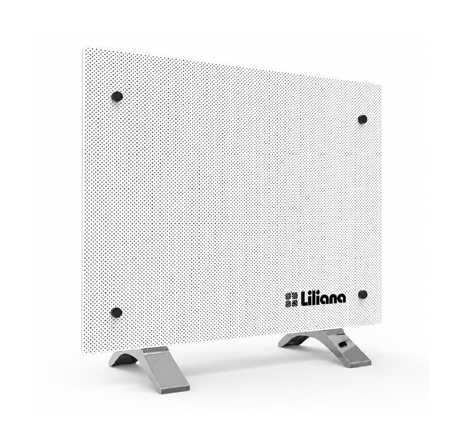 Hot Panel De Vidrio Liliana Ppv200 Pie/Pared 1200w