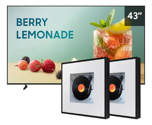 Combo Samsung Tv 43" UHD 4K BEF-H + 2 Parlantes Music Frame