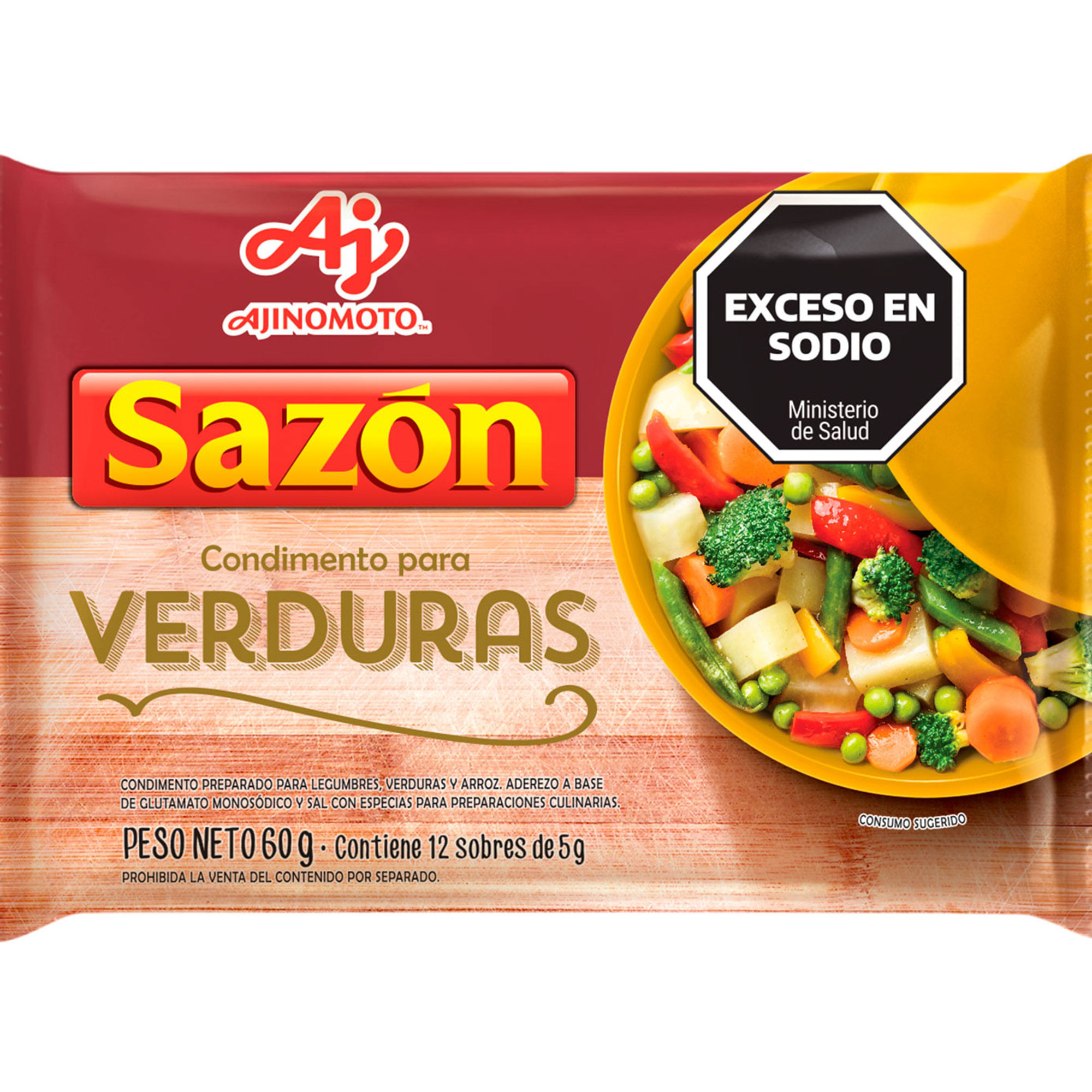 Saborizador para verduras Sazón 60 g.
