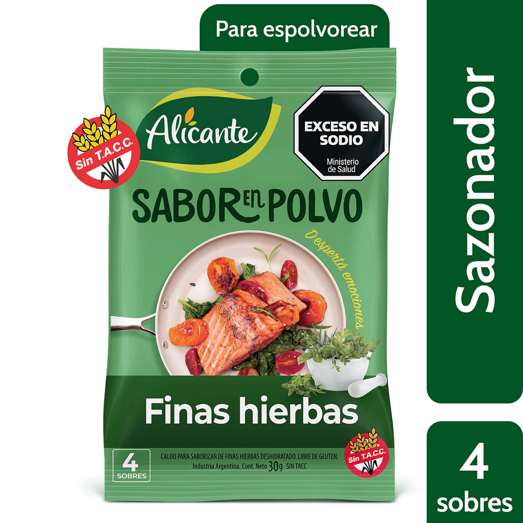 Saborizador En Polvo Alicante Finas Hierbas 30 Gr