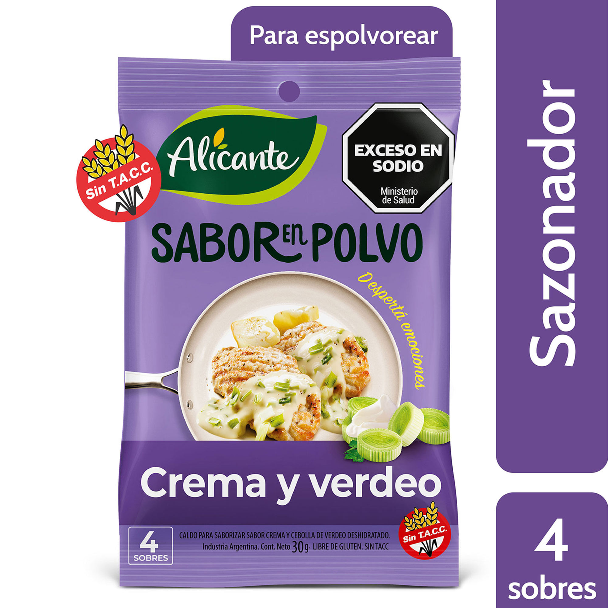 Saborizador En Polvo Alicante Crema Verdeo 30 Gr