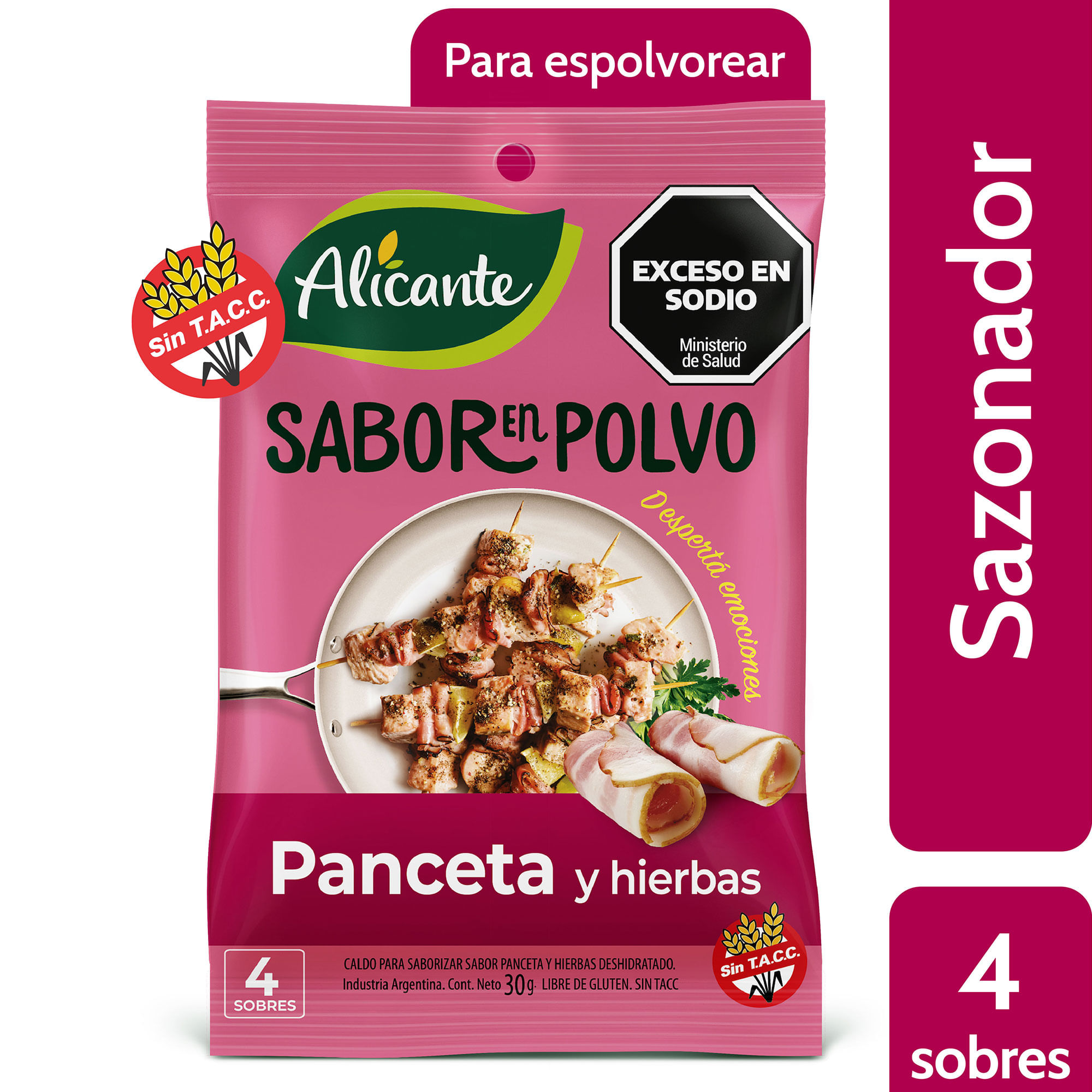 Saborizador En Polvo Panceta Hierbas Alicante 30 Gr