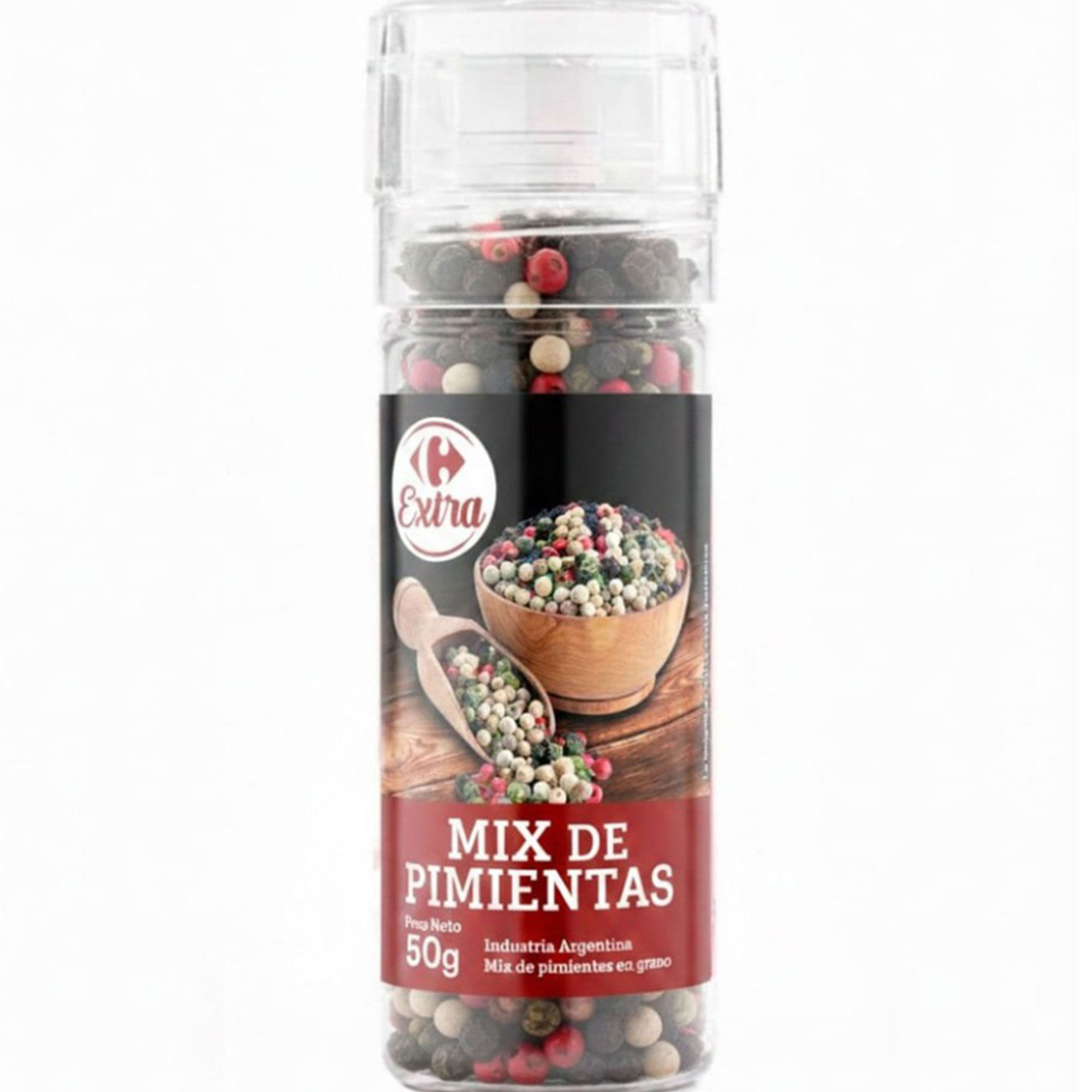 Molinillo Carrefour Extra mix de pimientas 50 grs