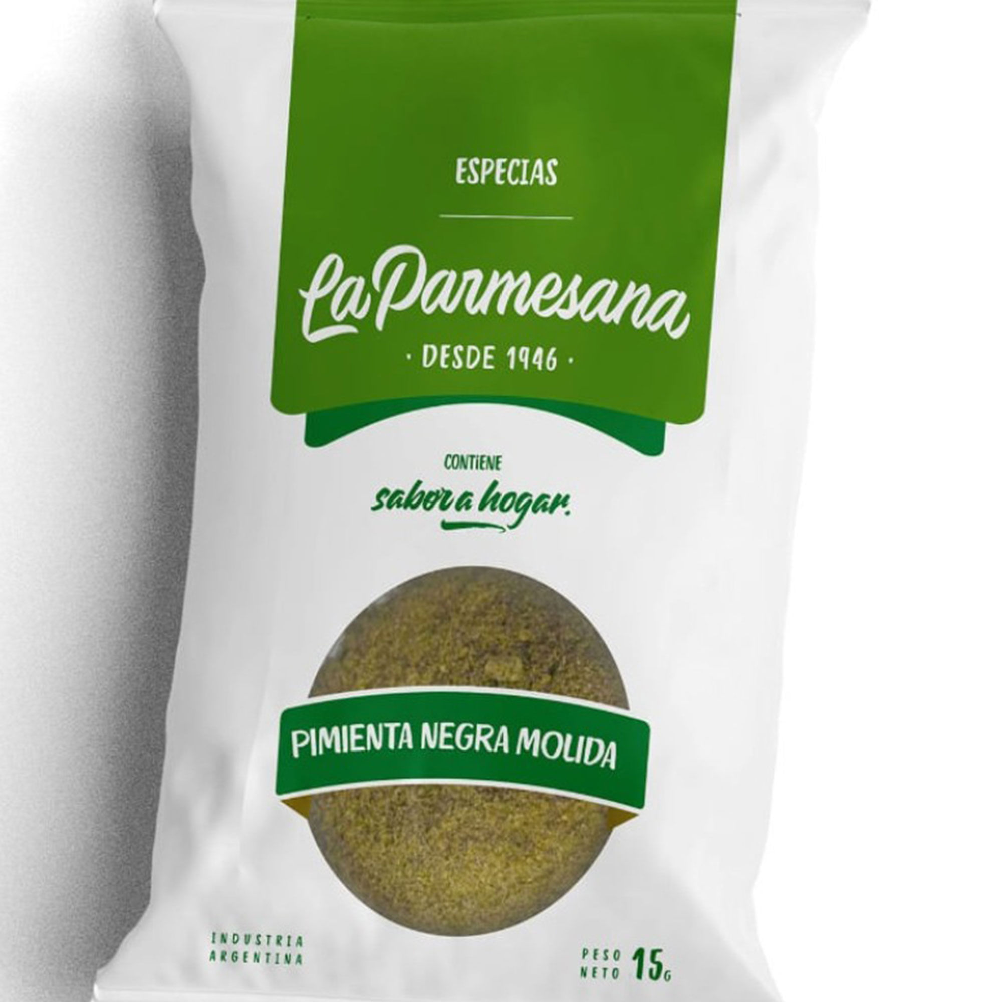Pimienta negra molida La Parmesana en sobre 15 grs
