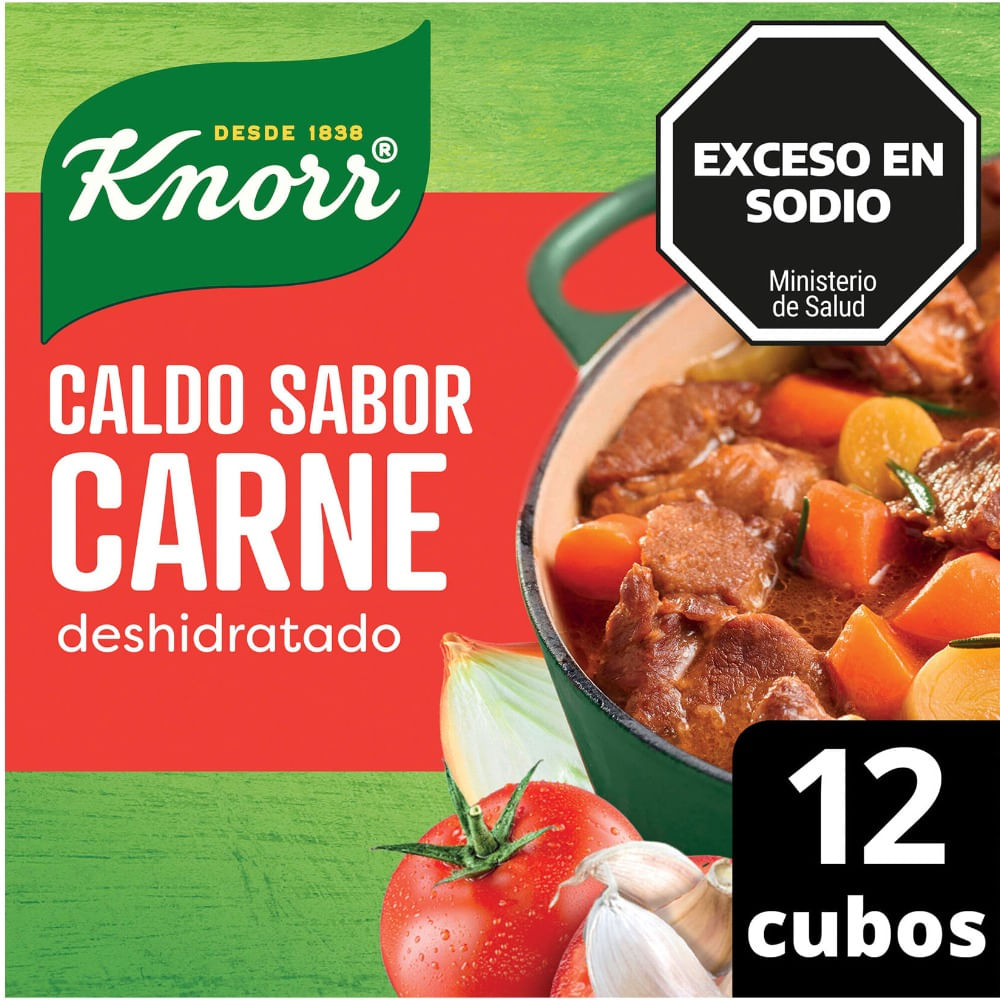 Caldo Knorr Sabor Carne 114 G 12u