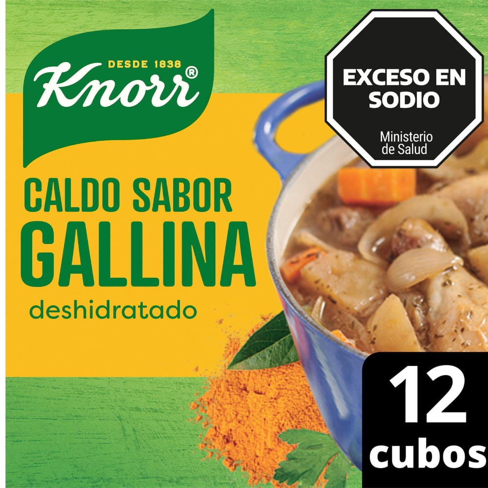 Caldo Knorr Sabor Gallina 114 G 12u
