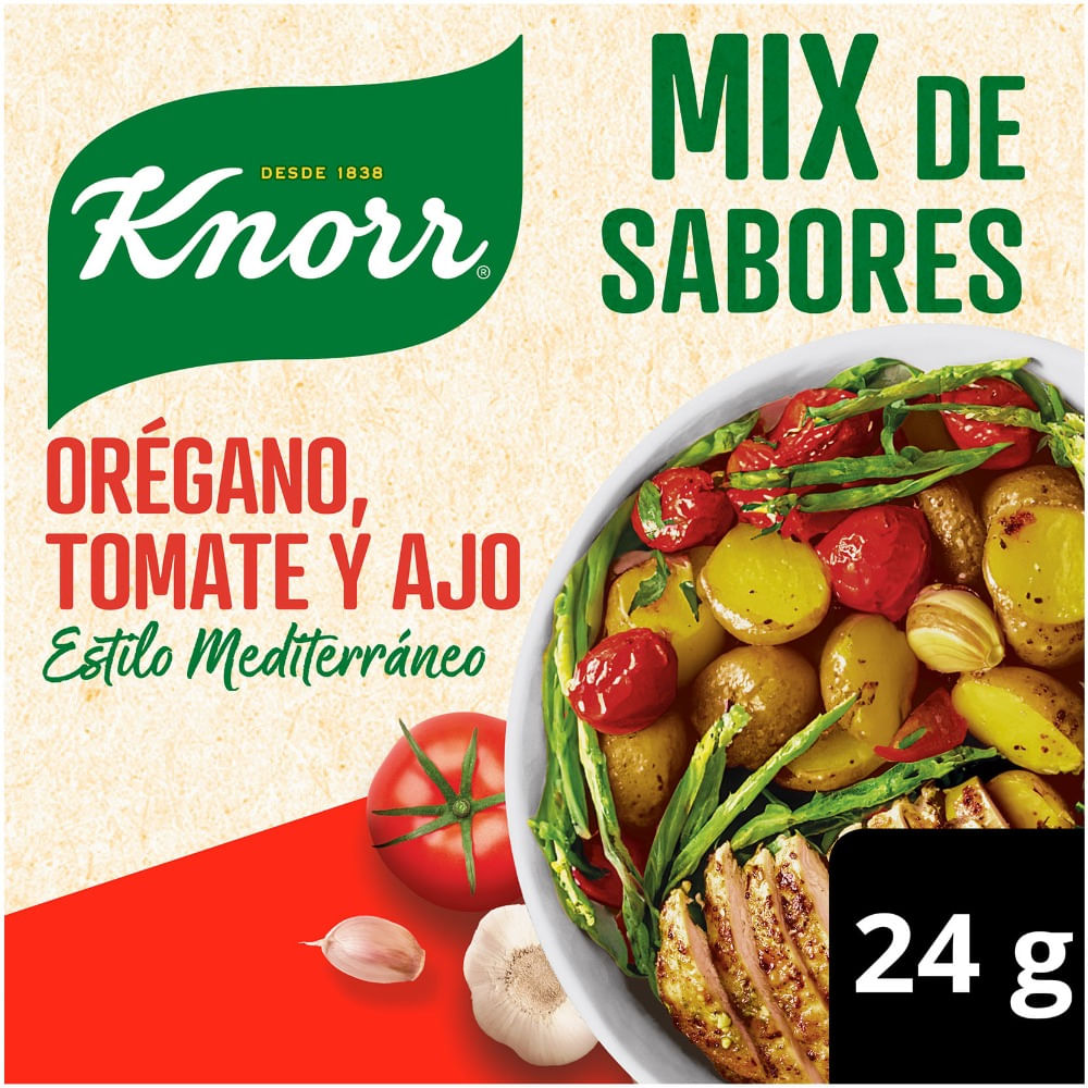 Condimento Knorr Mix De Sabor Tomate, Cebolla Y Morrón 24 G