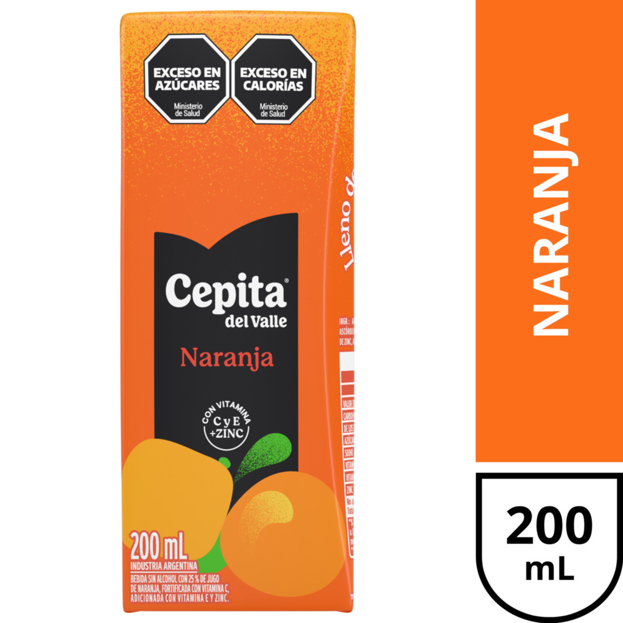 Jugo Cepita Del Valle Naranja 200ml