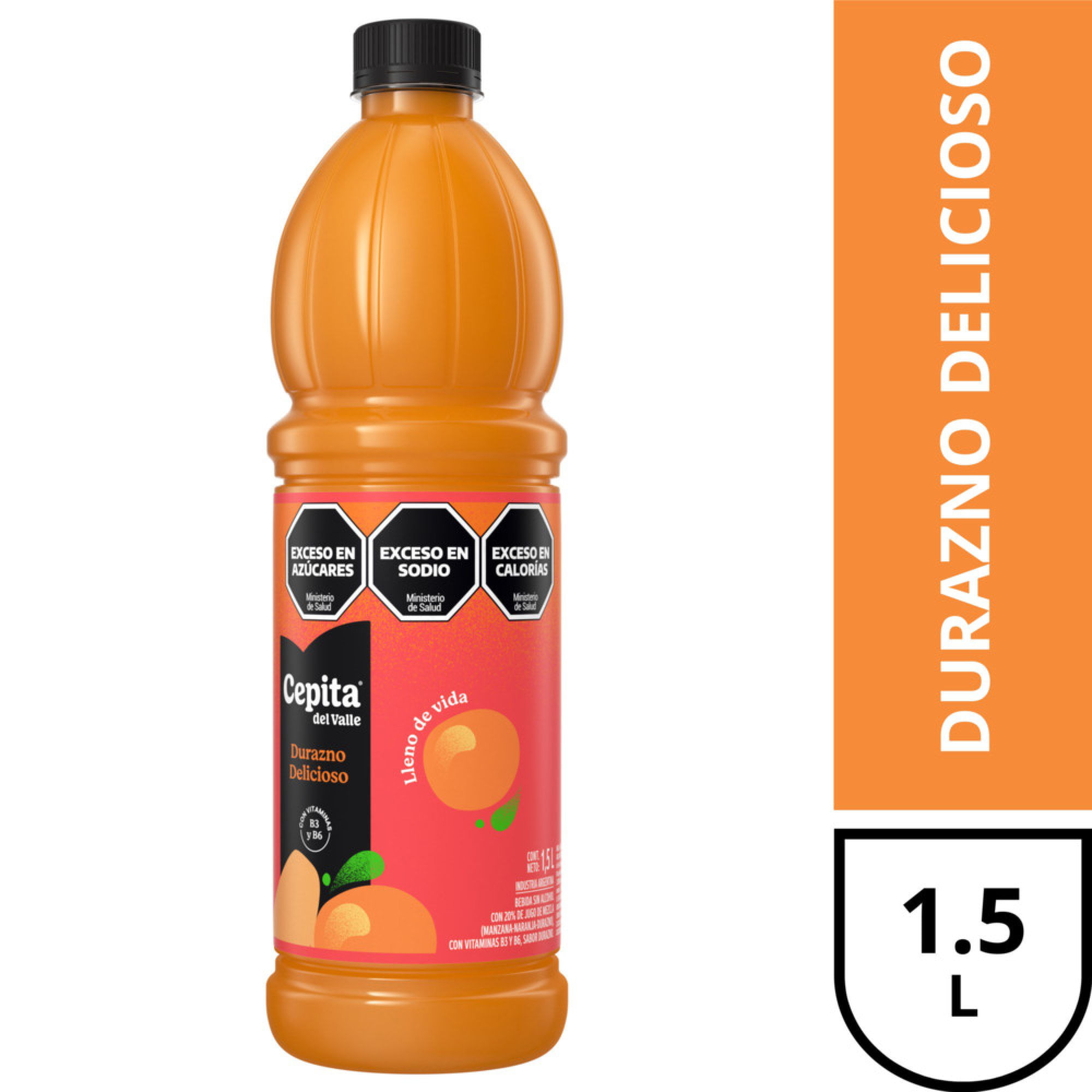 Jugo Cepita Del Valle Durazno Delicioso 1,5l
